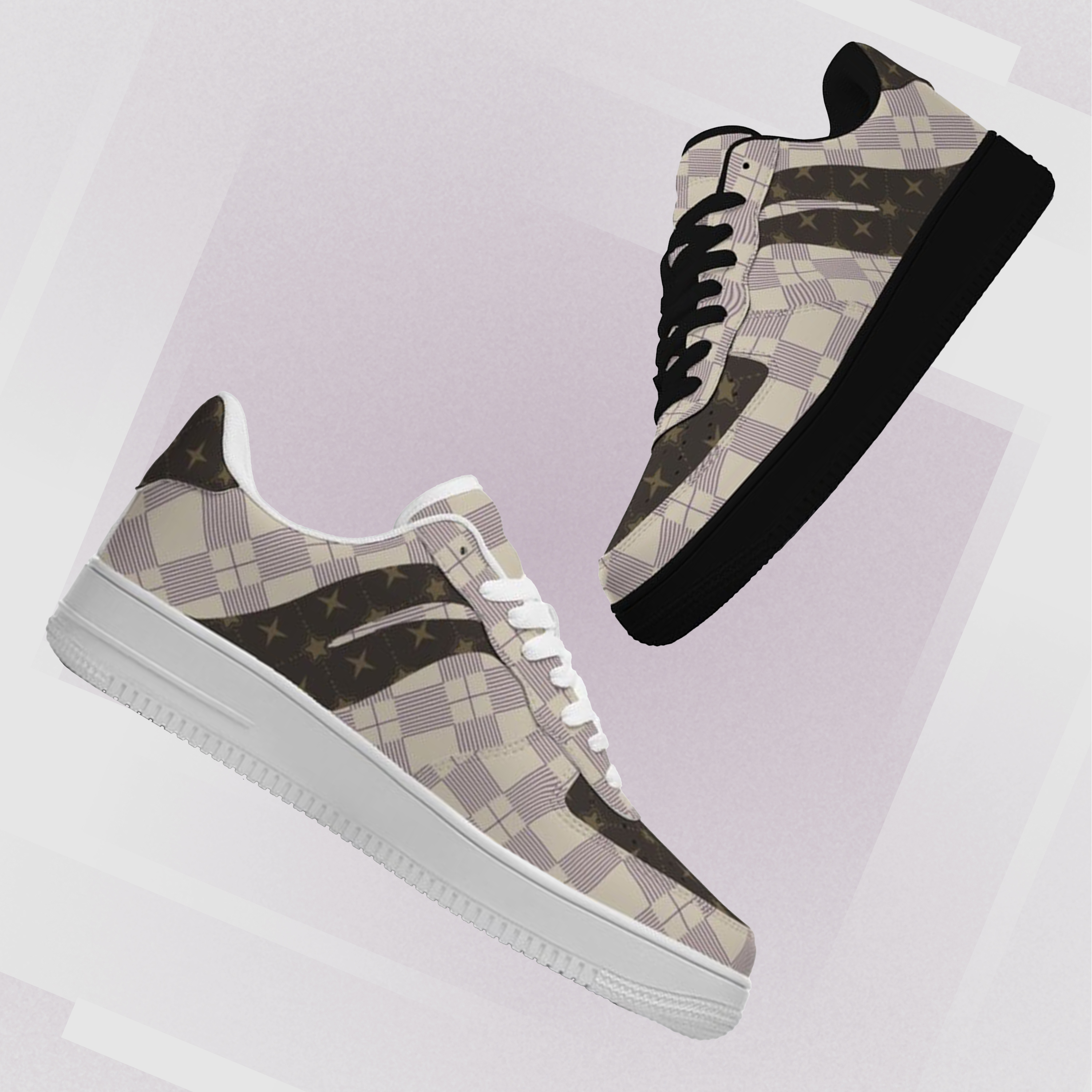 Air Force 1-25-cy-Quiet Luxe-5, Personalized Light Luxury Vintage Sneakers, Breathable Running Shoes, Luxury-inspired Design, Anti-Slip Athletic Shoes, Comfort  Walking  Sneakers