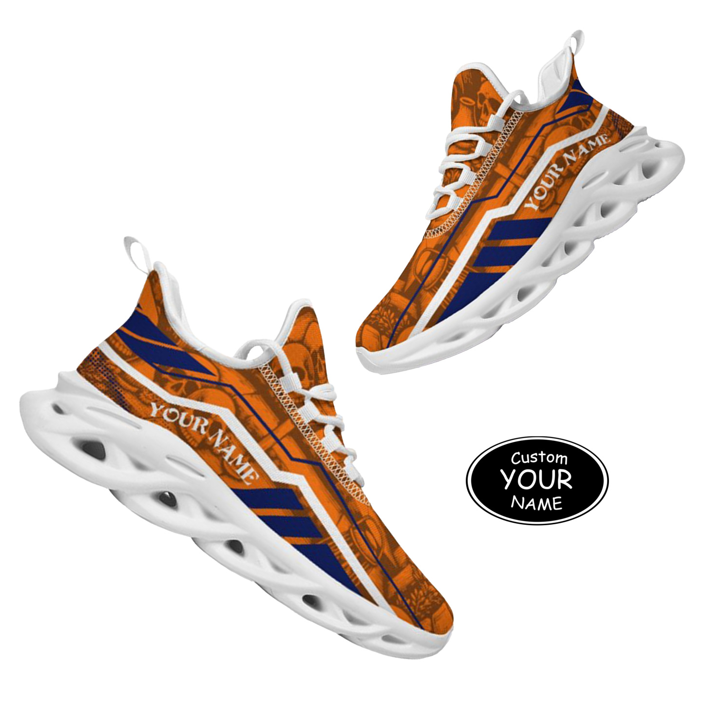 Max Sowl-25-yy-Syracuse-15-1, Personalized Syracuse Orange Custom Max Sowl Shoes, Patriotic Running Sneakers, Custom Comfortable Walking Shoes