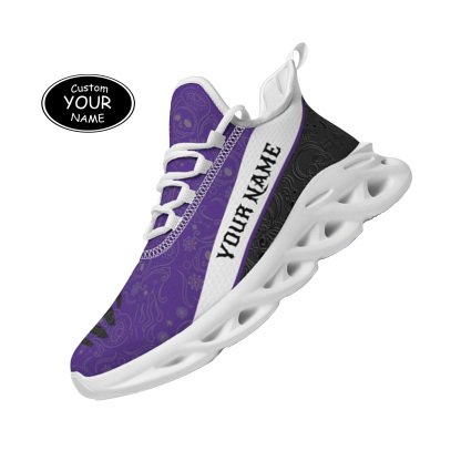 Max Sowl-25-yy-Evanston-21-2, Personalized Northwestern Wildcats Custom Max Sowl Shoes, Patriotic Running Sneakers, Custom Comfortable Walking Shoes