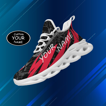 Personalized Cincinnati Bearcats Custom Max Sowl Shoes, Personalized Sport Footwear, Custom Color-Blocked Running Shoes