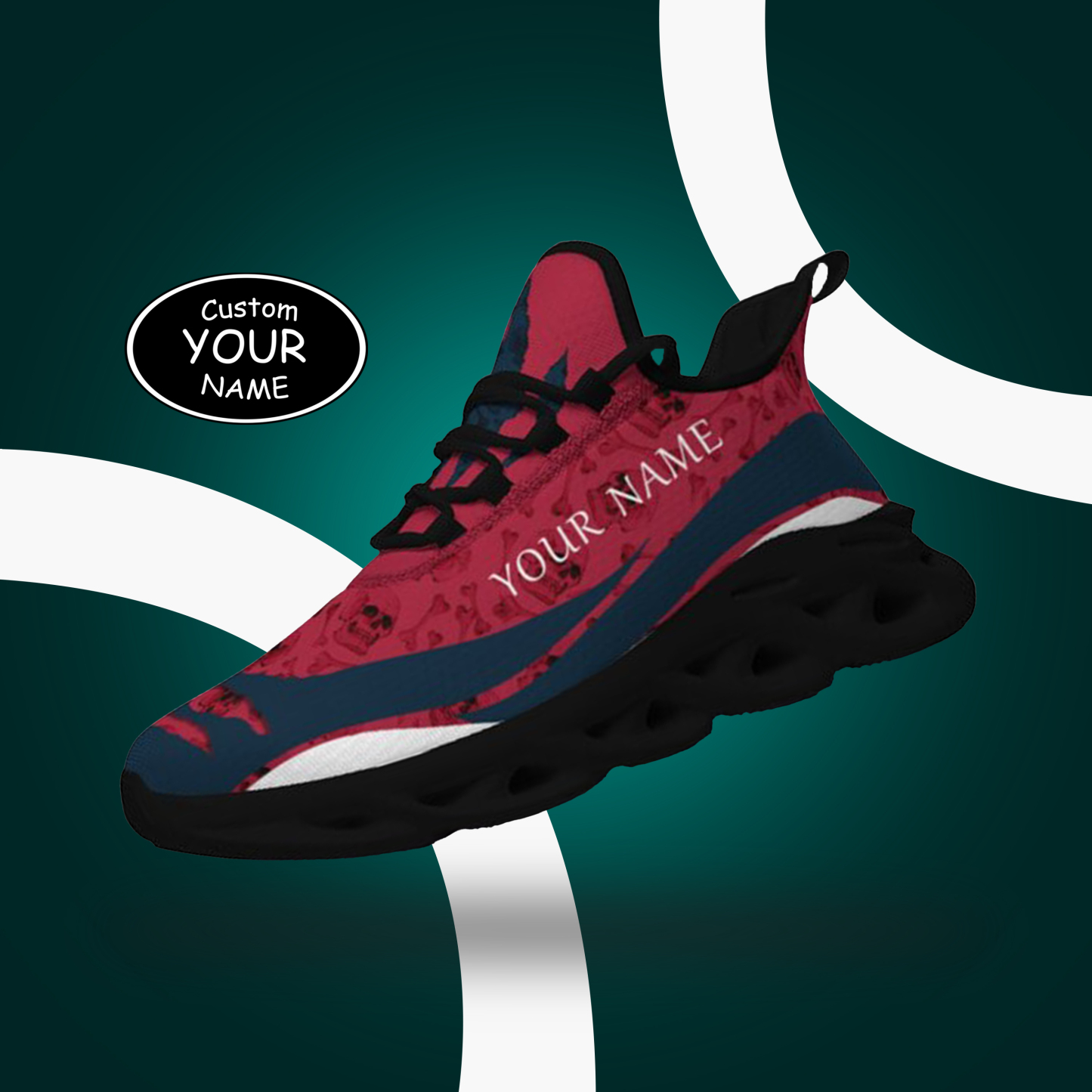 Personalized New York Sneakers, Custom Breathable Walking Shoes, Patri