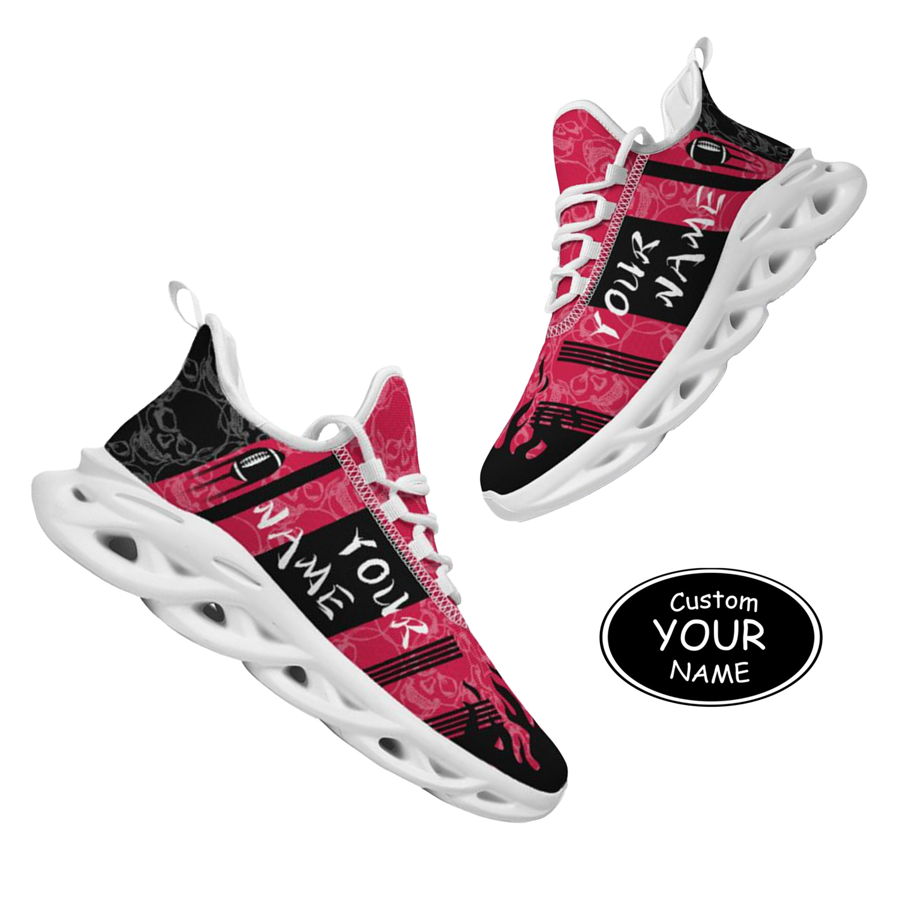 Max Sowl-25-yy-Columbus-3-3, Personalized Ohio State Buckeyes Custom Max Sowl Shoes, Patriotic Running Sneakers, Custom Comfortable Walking Shoes