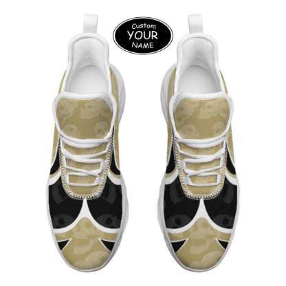 Max Sowl-25-cy-Orlando-11-5, Personalized UCF Knights Custom Max Sowl Shoes, Personalized Skull Sport Footwear, Custom Color-Blocked Running Shoes