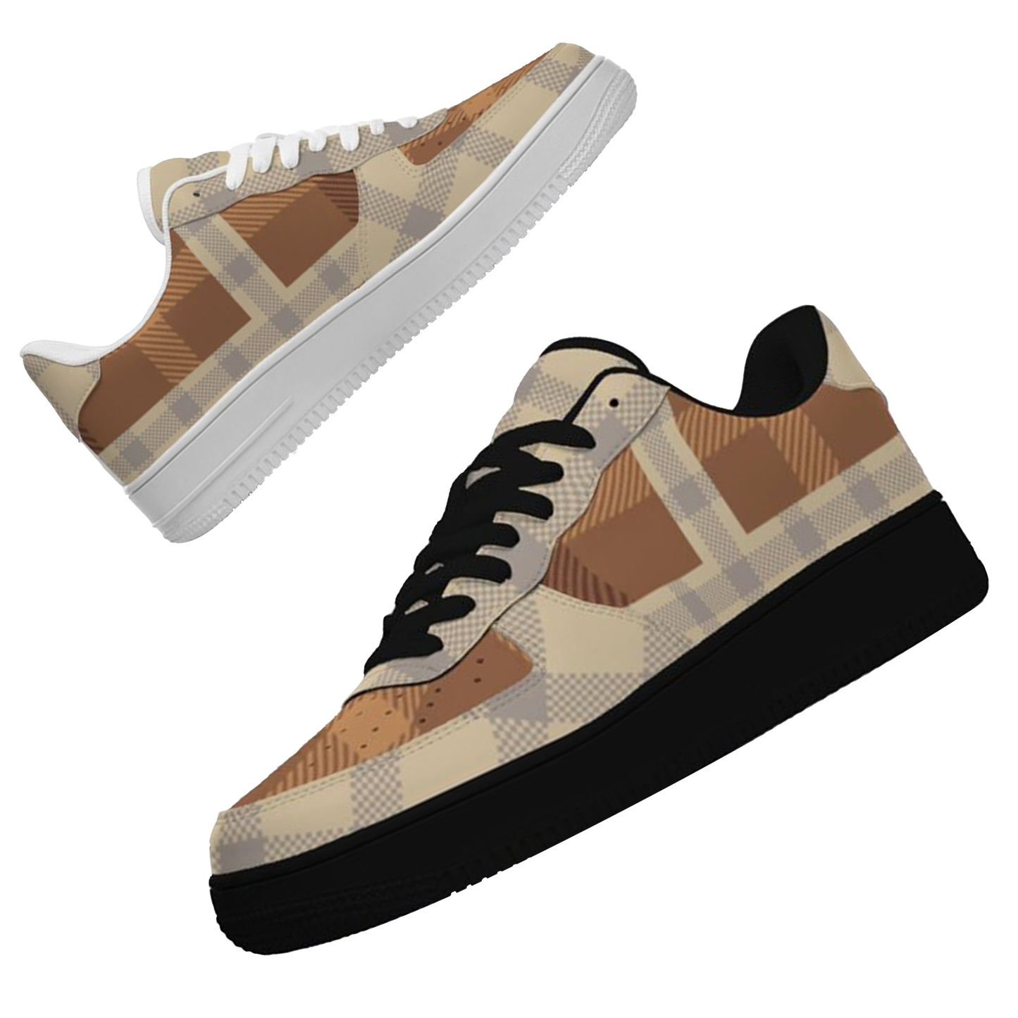 Air Force 1-25-yy-Quiet Luxe-8, Personalized Light Luxury Vintage Sneakers, Custom Patchwork Design, Light Breathable, Casual Walking Shoes, Fashion Sneakers