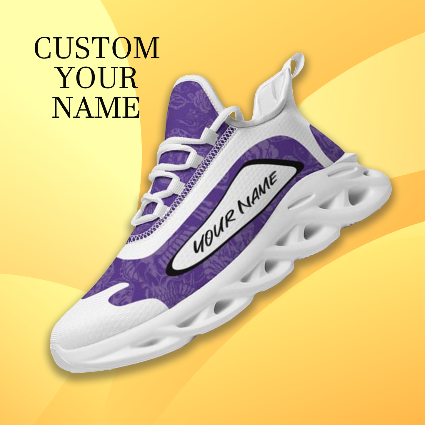 Max Sowl-25-cy-Evanston-21-3, Personalized Northwestern Wildcats Custom Max Sowl Shoes, Patriotic Running Sneakers, Custom Comfortable Walking Shoes