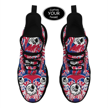 Max Sowl-25-cy-Buffalo-4-7,Personalized Buffalo Sneakers, Custom Breathable Walking Shoes, Patriotic Running Shoes