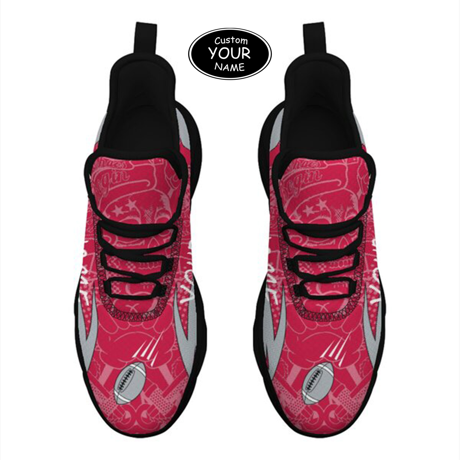 Max Sowl-25-yy-Columbus-3-4, Personalized Ohio State Buckeyes Custom Max Sowl Shoes, Personalized Sport Footwear, Custom Color-Blocked Running Shoes