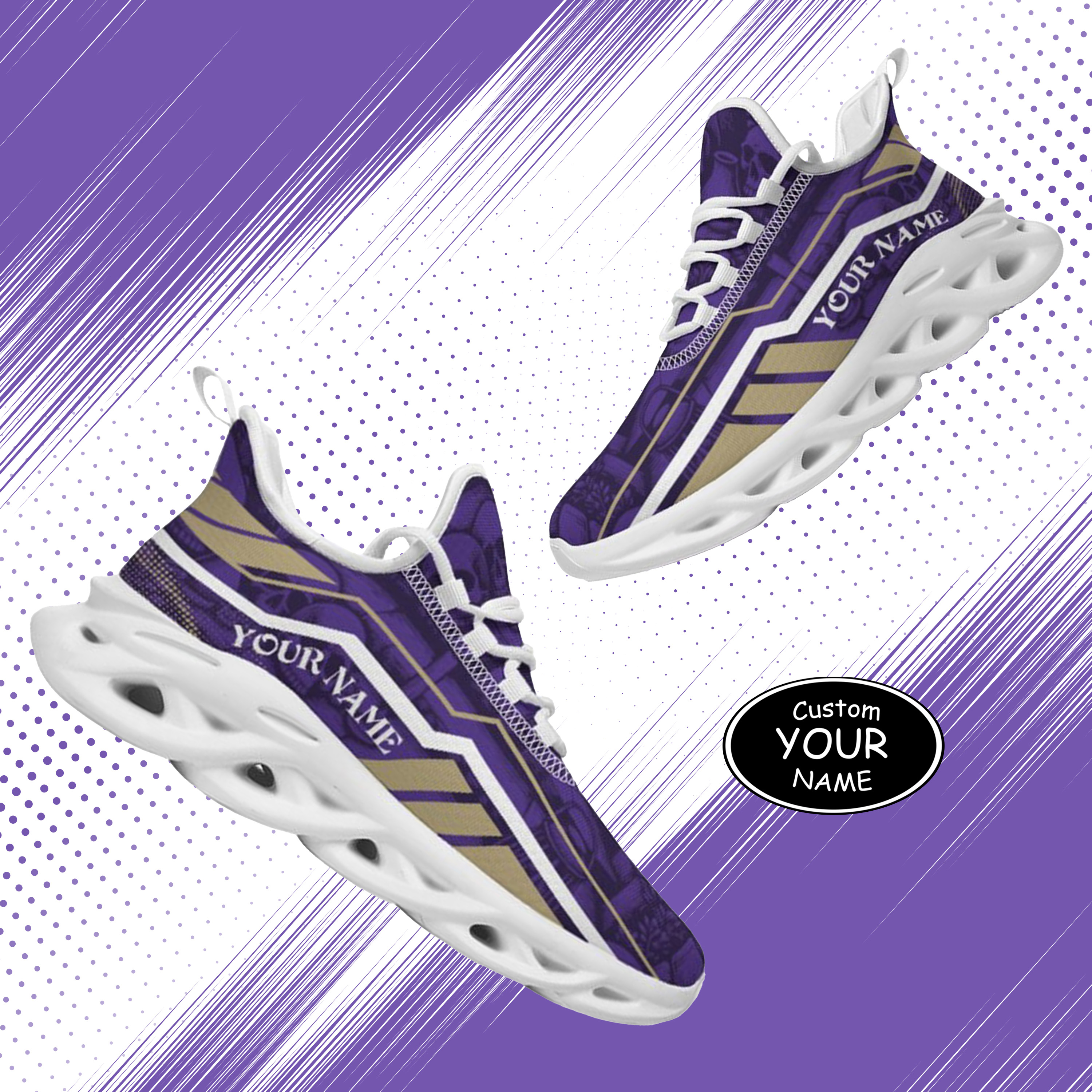 Max Sowl-25-yy-Seattle-13-1, Personalized Washington Huskies Custom Max Sowl Shoes, Patriotic Running Sneakers, Custom Comfortable Walking Shoes
