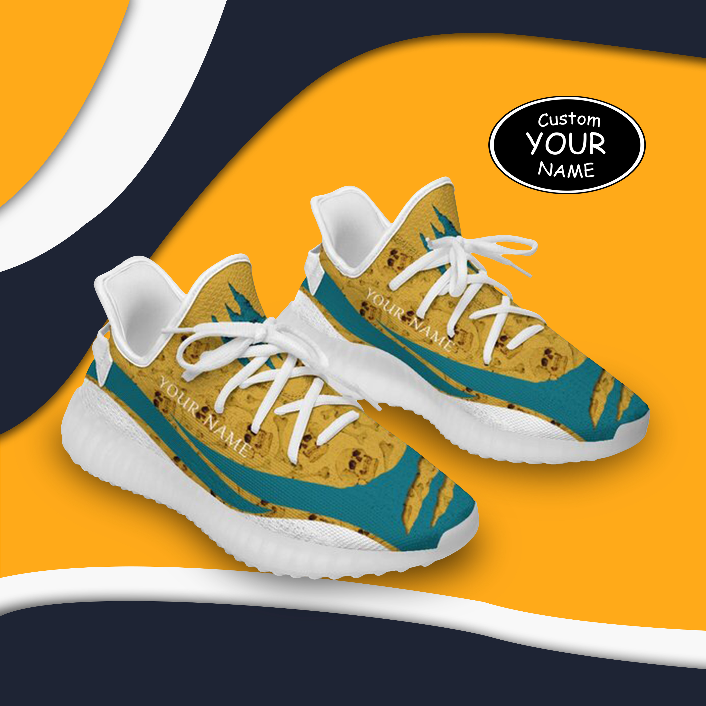 SH051-25-cy-Jacksonville-16-3,Personalized  Jacksonville Sneakers, Custom Breathable Walking Shoes, Patriotic Running Shoes