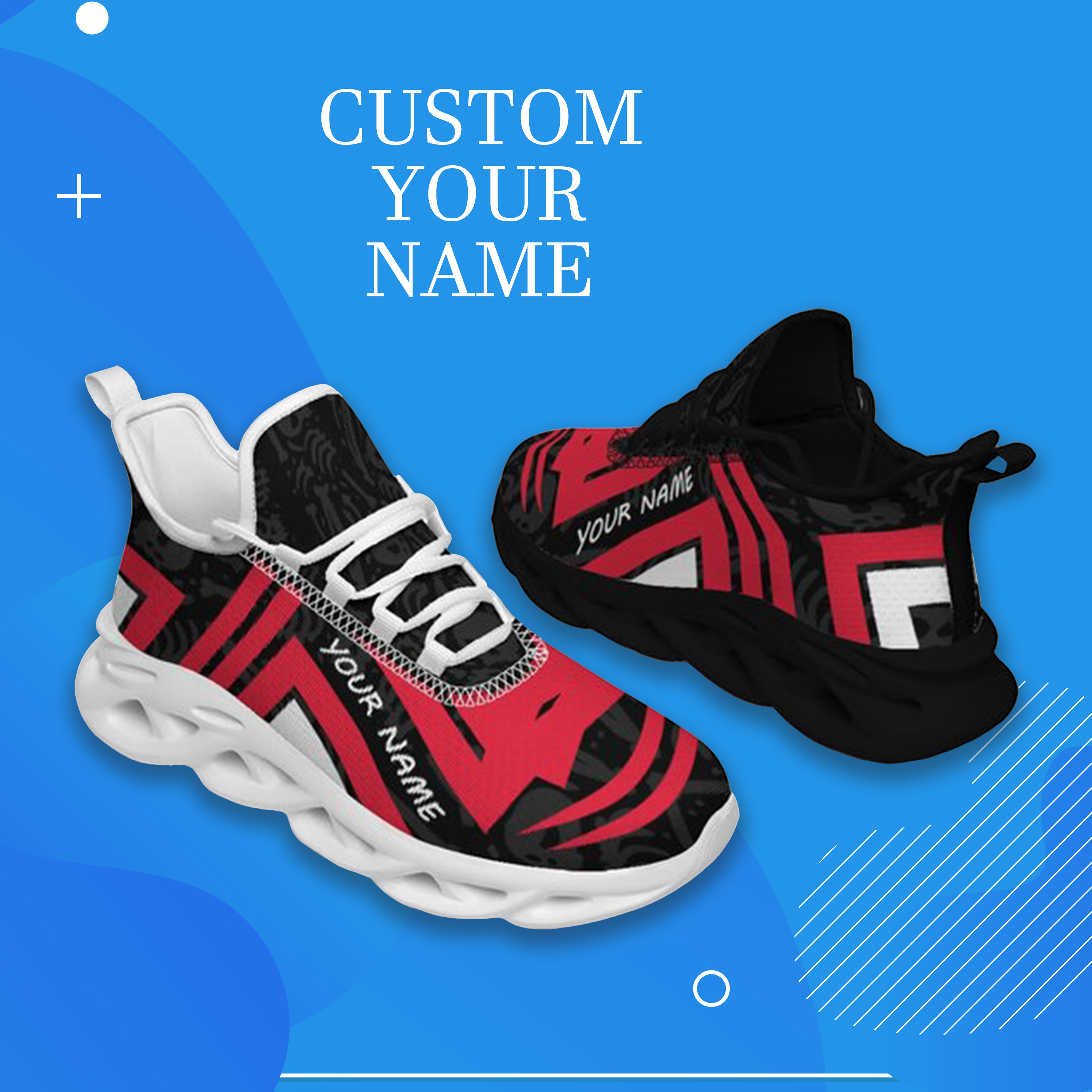 Max Sowl-25-cy-Cincinnati-24-4, Personalized Cincinnati Bearcats Custom Max Sowl Shoes, Personalized Sport Footwear, Custom Color-Blocked Running Shoes