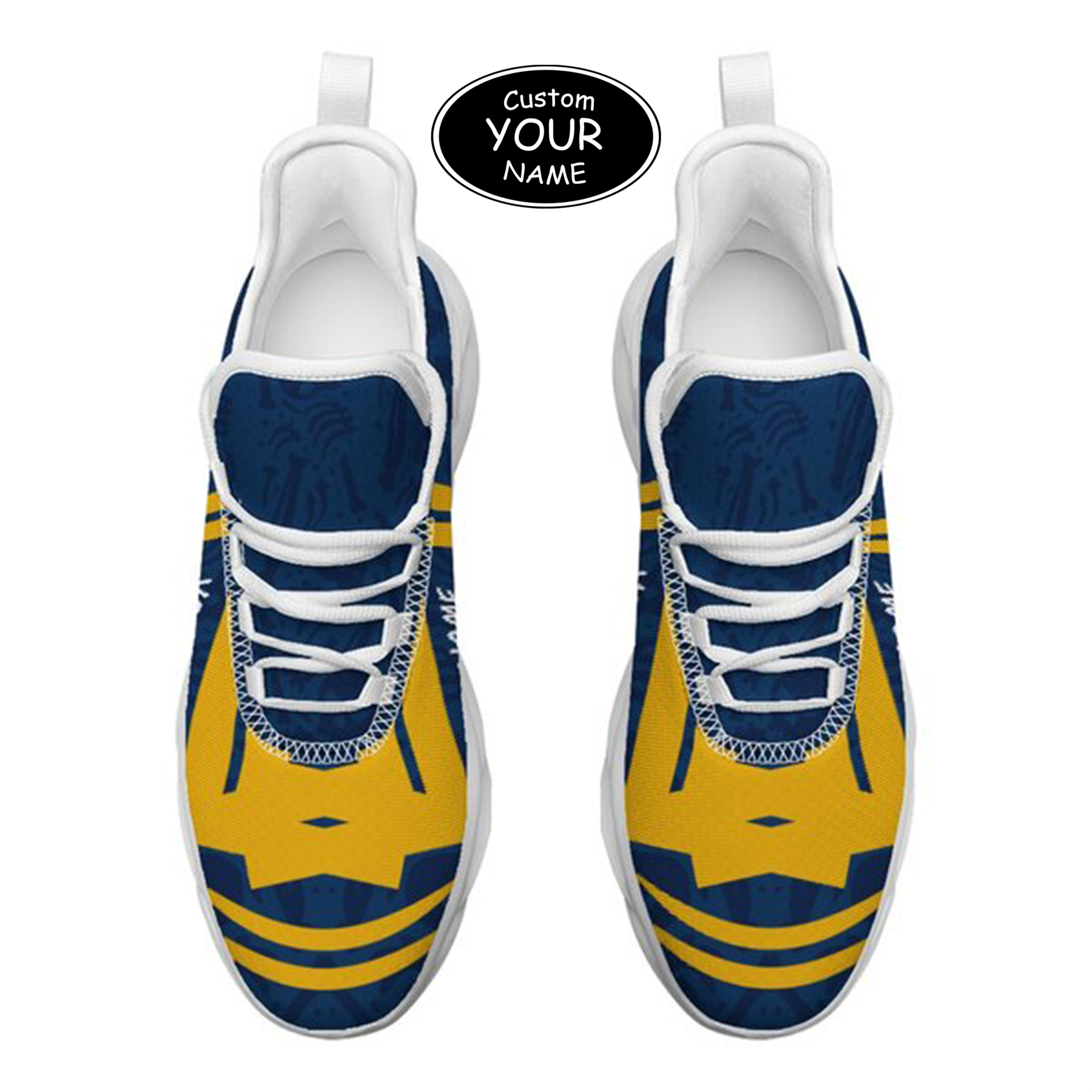 Max Sowl-25-cy-Morgantown-20-4, Personalized West Virginia Mountaineers Custom Max Sowl Shoes, Personalized Sport Footwear, Custom Color-Blocked Running Shoes