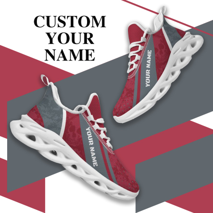 Personalized Washington State Cougars Custom Max Sowl Shoes, Patriotic Running Sneakers, Custom Comfortable Walking Shoes
