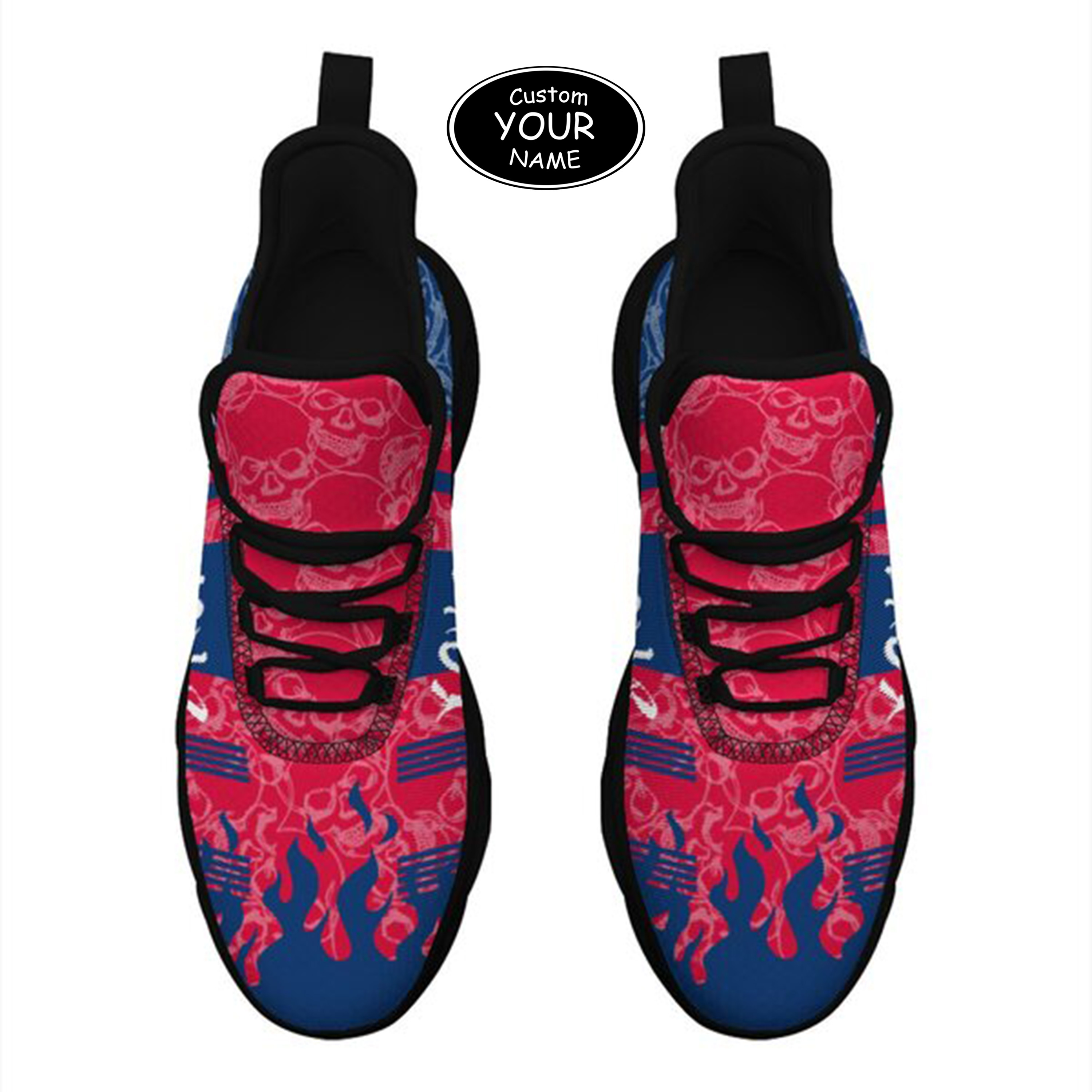 Max Sowl-25-yy-Fresno-18-3, Personalized Fresno State Bulldogs Custom Max Sowl Shoes, Patriotic Running Sneakers, Custom Comfortable Walking Shoes