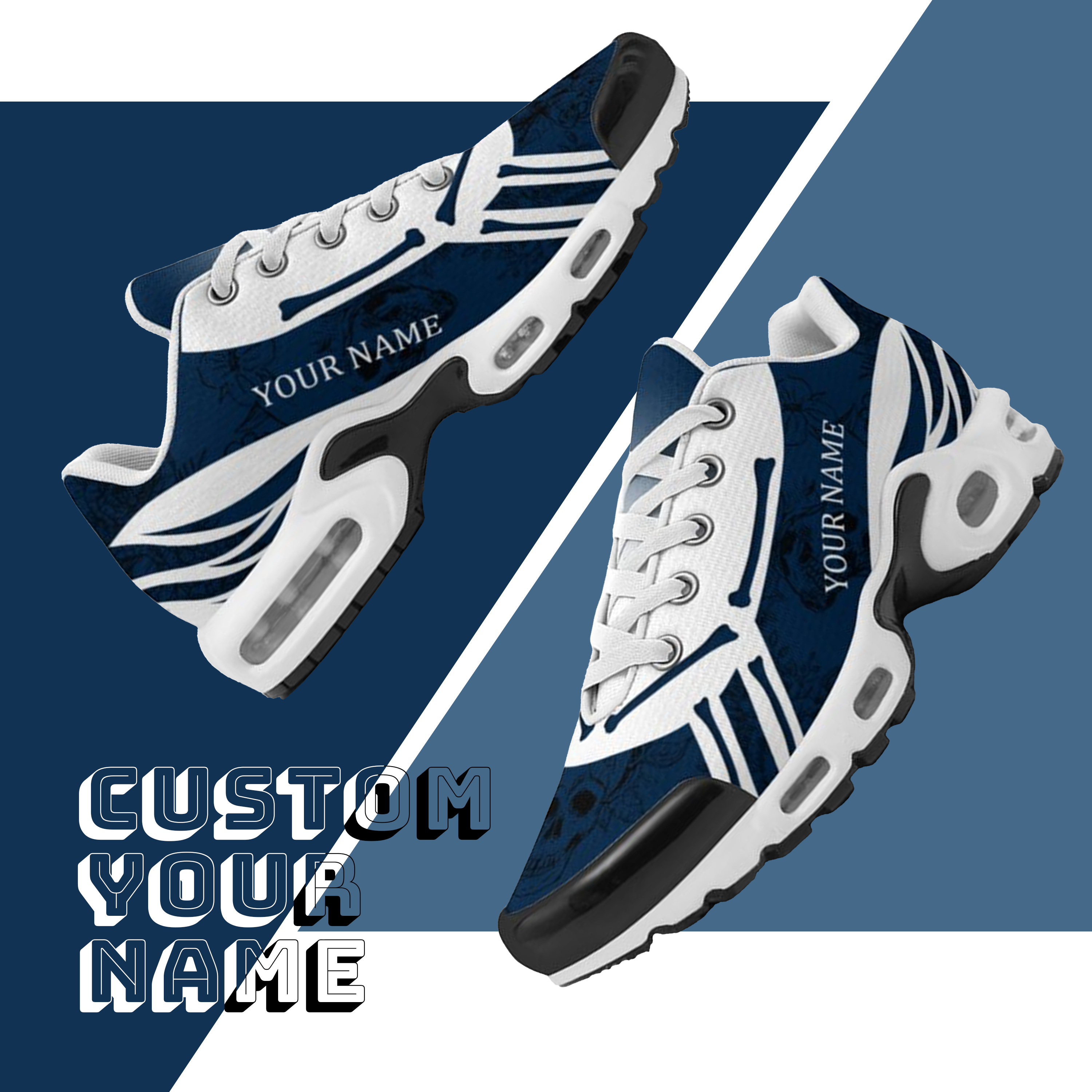 TN-25-cy-Dallas-9-1，Personalized  Dallas Sneakers, Custom Breathable Walking Shoes, Patriotic Running Shoes