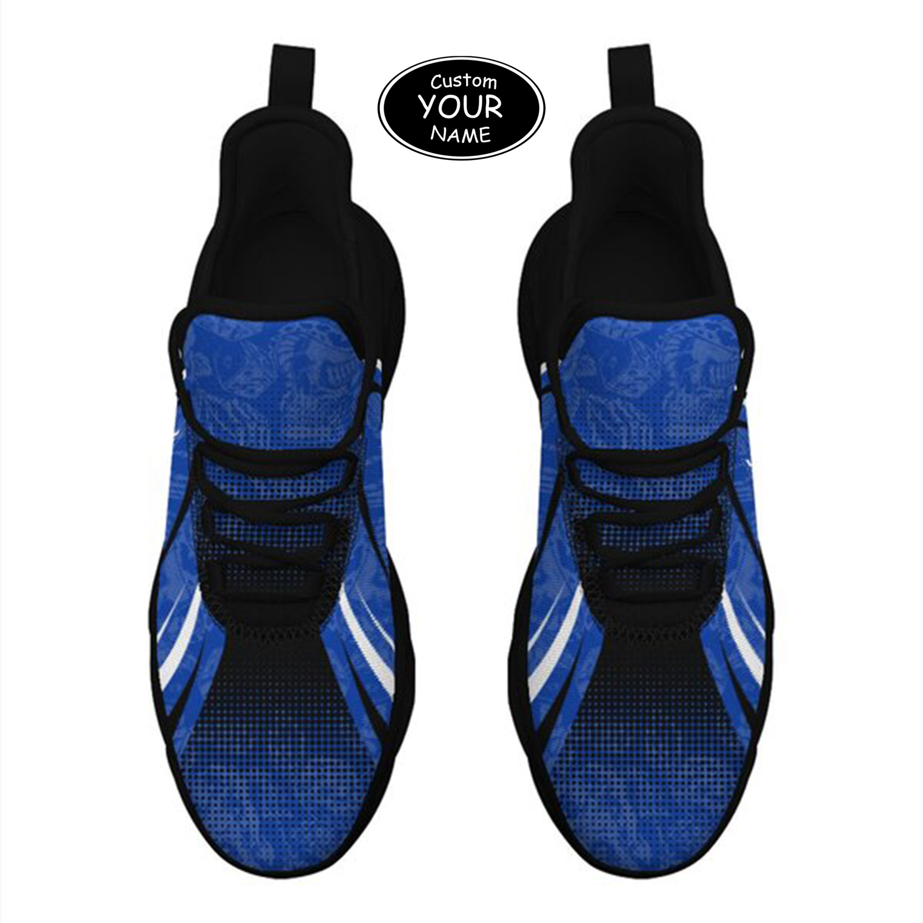 Max Sowl-25-yy-Lexington-12-6, Personalized Kentucky Wildcats Custom Max Sowl Shoes, Personalized Skull Sport Footwear, Custom Color-Blocked Running Shoes