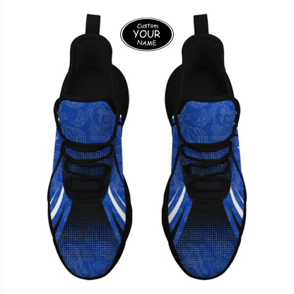 Max Sowl-25-yy-Lexington-12-6, Personalized Kentucky Wildcats Custom Max Sowl Shoes, Personalized Skull Sport Footwear, Custom Color-Blocked Running Shoes