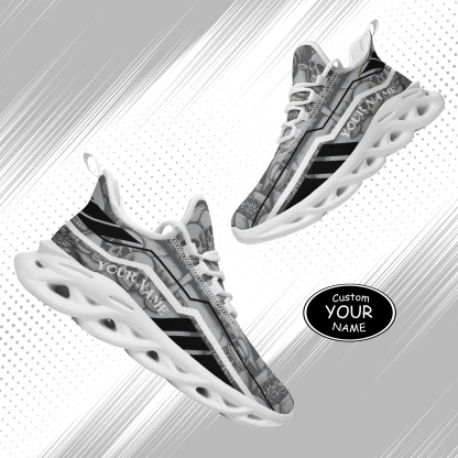 Personalized Cincinnati Bearcats Custom Max Sowl Shoes, Patriotic Running Sneakers, Custom Comfortable Walking Shoes