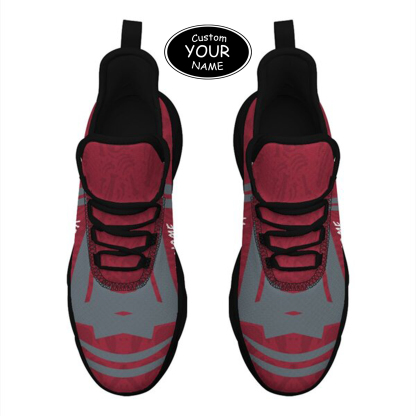 Max Sowl-25-cy-Pullman-10-4, Personalized Washington State Cougars Custom Max Sowl Shoes, Personalized Sport Footwear, Custom Color-Blocked Running Shoes