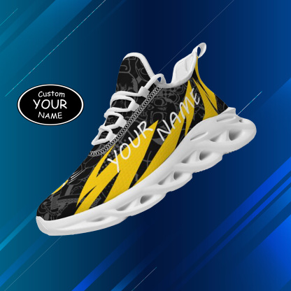 Personalized Iowa Hawkeyes Custom Max Sowl Shoes, Personalized Sport Footwear, Custom Color-Blocked Running Shoes