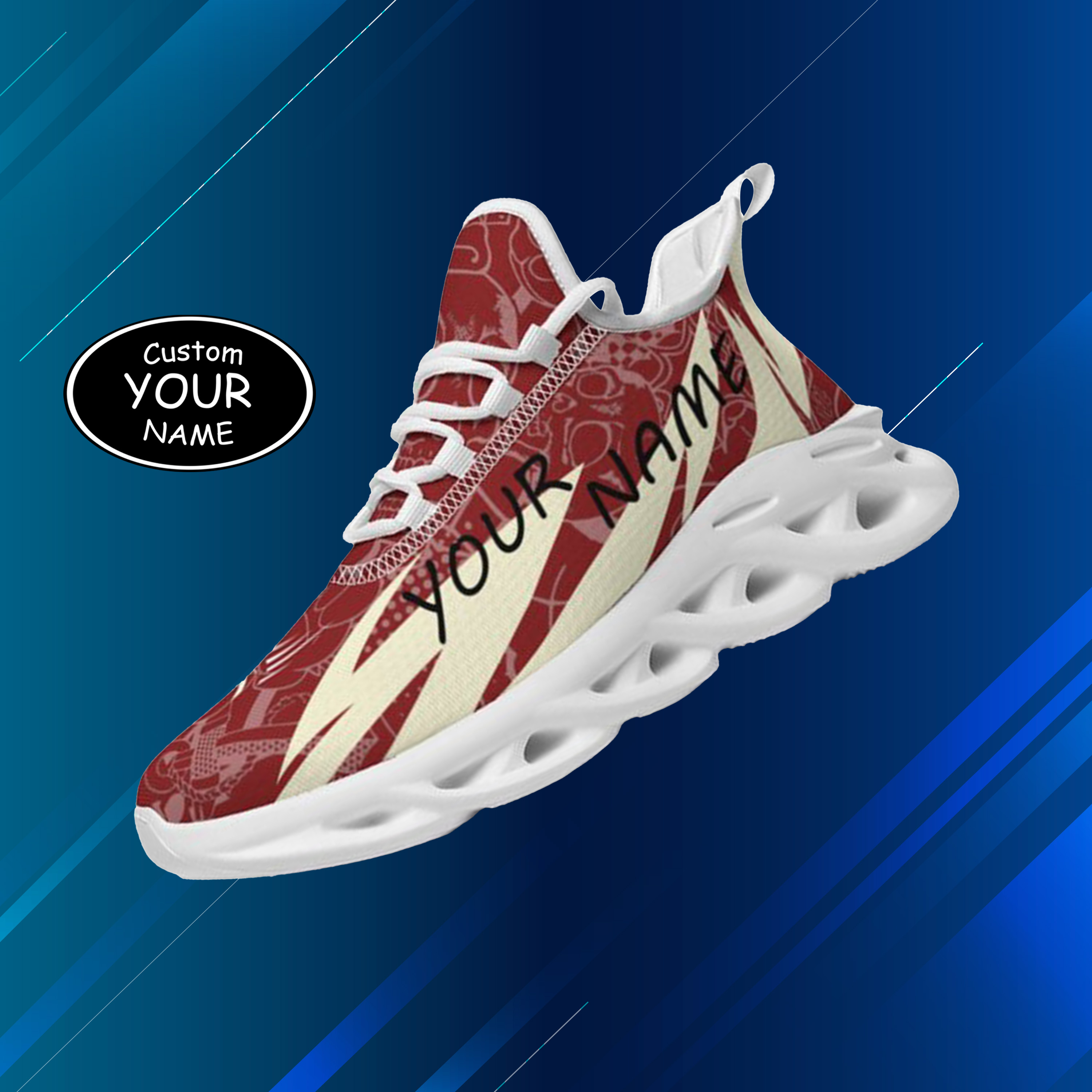 Max Sowl-25-yy-Norman-4-4, Personalized Oklahoma Sooners Custom Max Sowl Shoes, Personalized Sport Footwear, Custom Color-Blocked Running Shoes