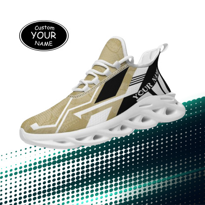 Personalized UCF Knights Custom Max Sowl Shoes, Personalized Skull Sport Footwear, Custom Color-Blocked Running Shoes