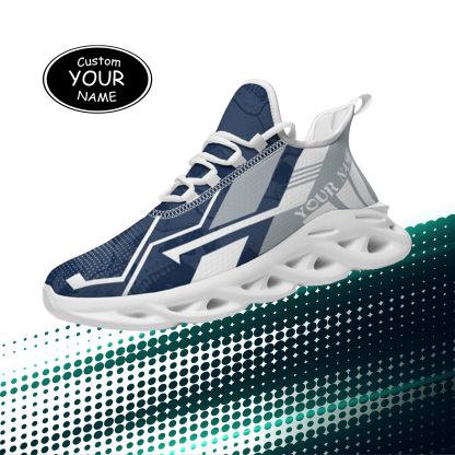 Personalized Penn State Nittany Lions Custom Max Sowl Shoes, Personalized Skull Sport Footwear, Custom Color-Blocked Running Shoes