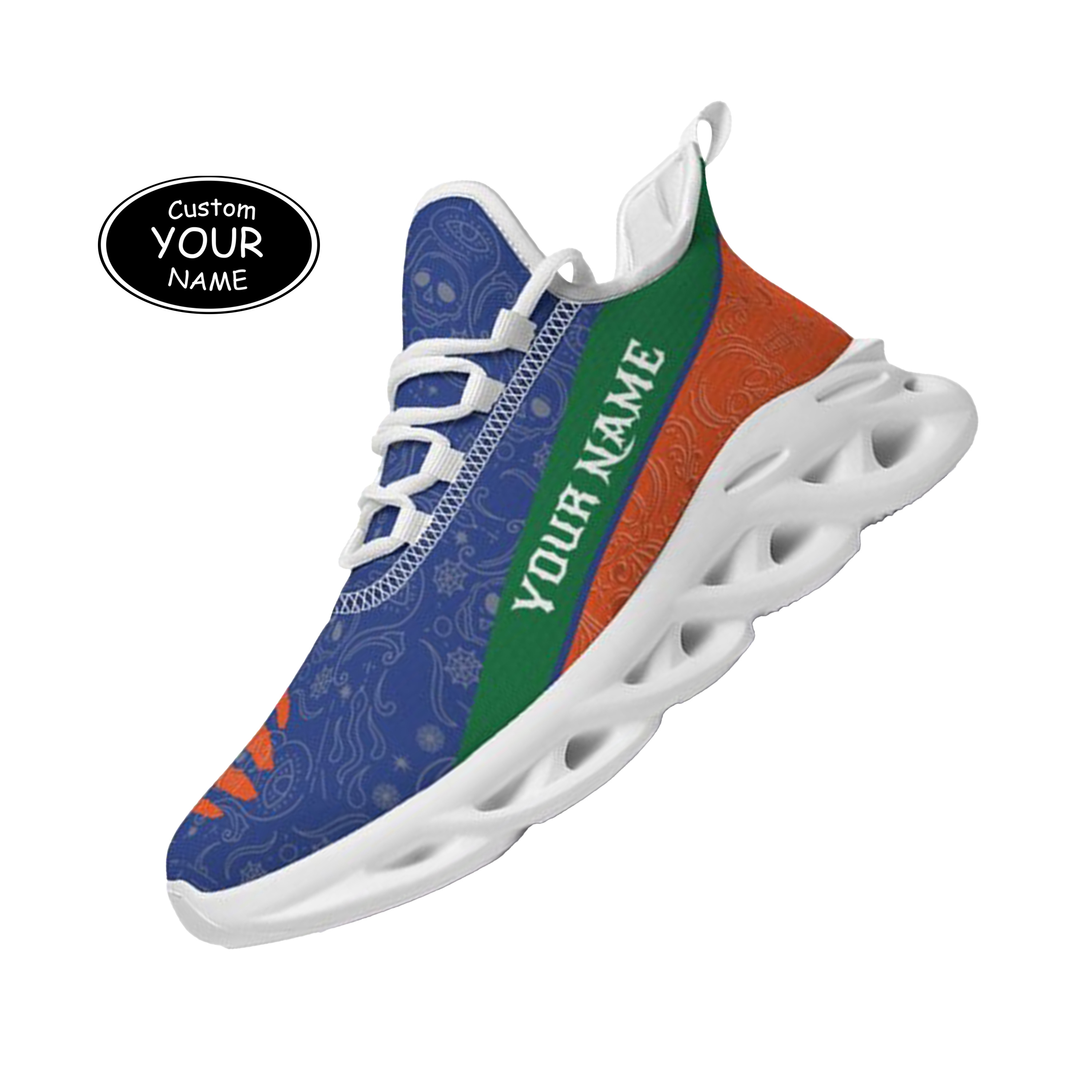Max Sowl-25-yy-Gainesville-7-2, Personalized Florida Gators Custom Max Sowl Shoes, Patriotic Running Sneakers, Custom Comfortable Walking Shoes