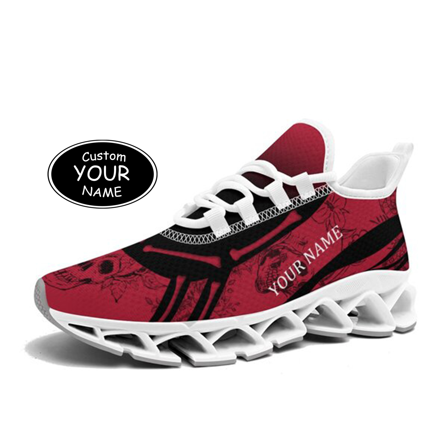 FN003-25-cy-Atlanta-3-1，Personalized  Atlanta Sneakers, Custom Breathable Walking Shoes, Patriotic Running Shoes