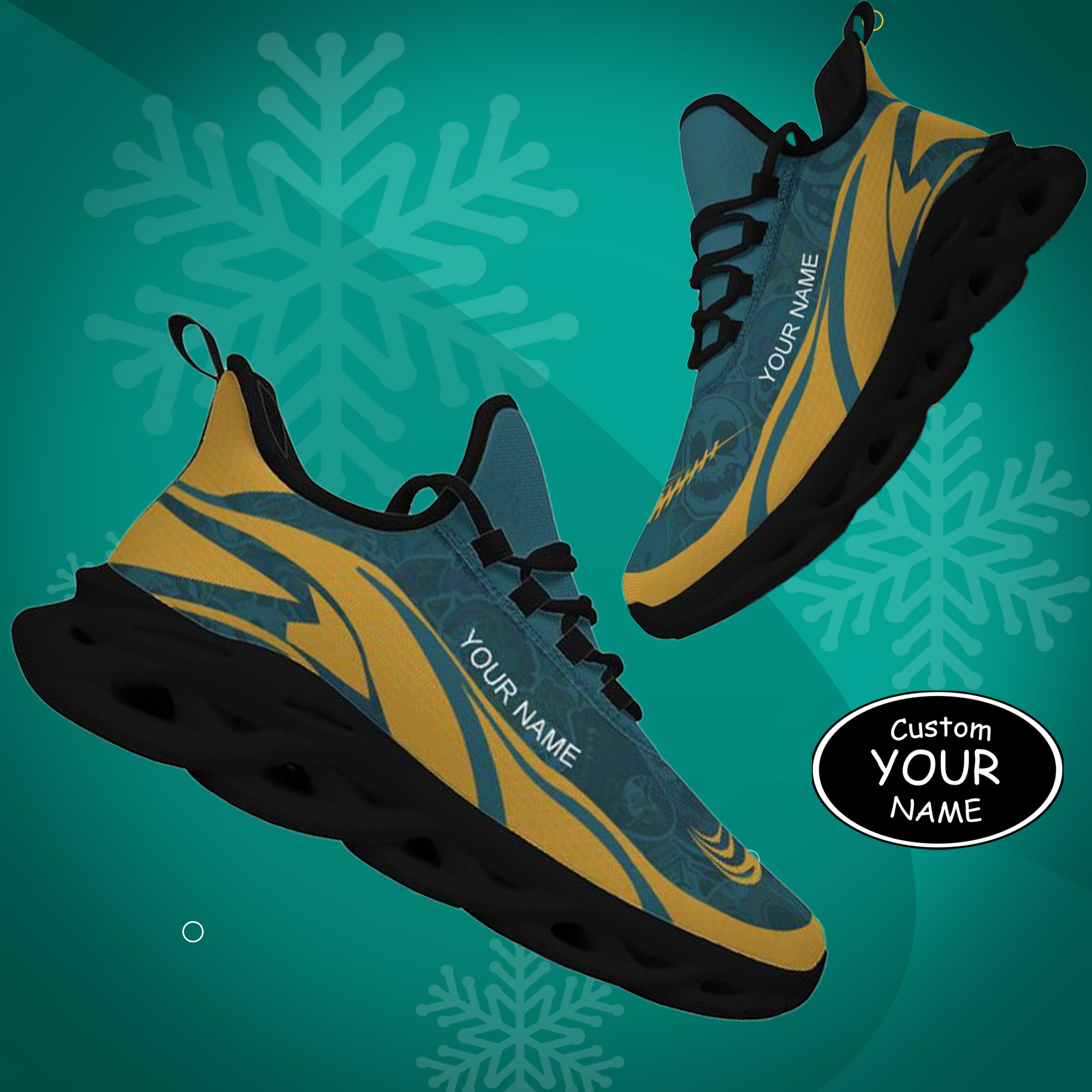 Personalized  Jacksonville Sneakers, Custom Breathable Walking Shoes, Patriotic Running Shoes,Max Sowl-25-yy-Jacksonville-16-1