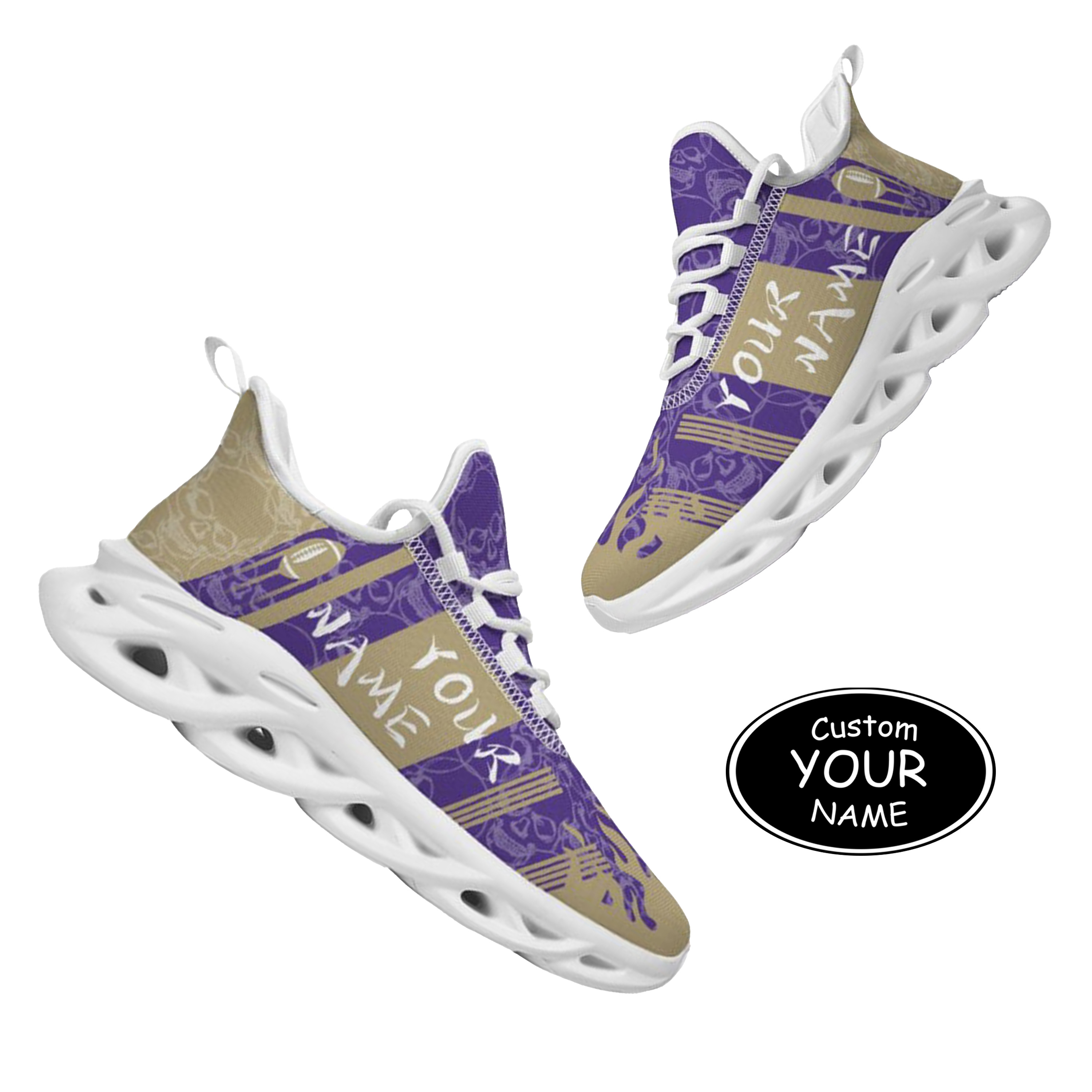 Max Sowl-25-yy-Seattle-13-3, Personalized Washington Huskies Custom Max Sowl Shoes, Patriotic Running Sneakers, Custom Comfortable Walking Shoes