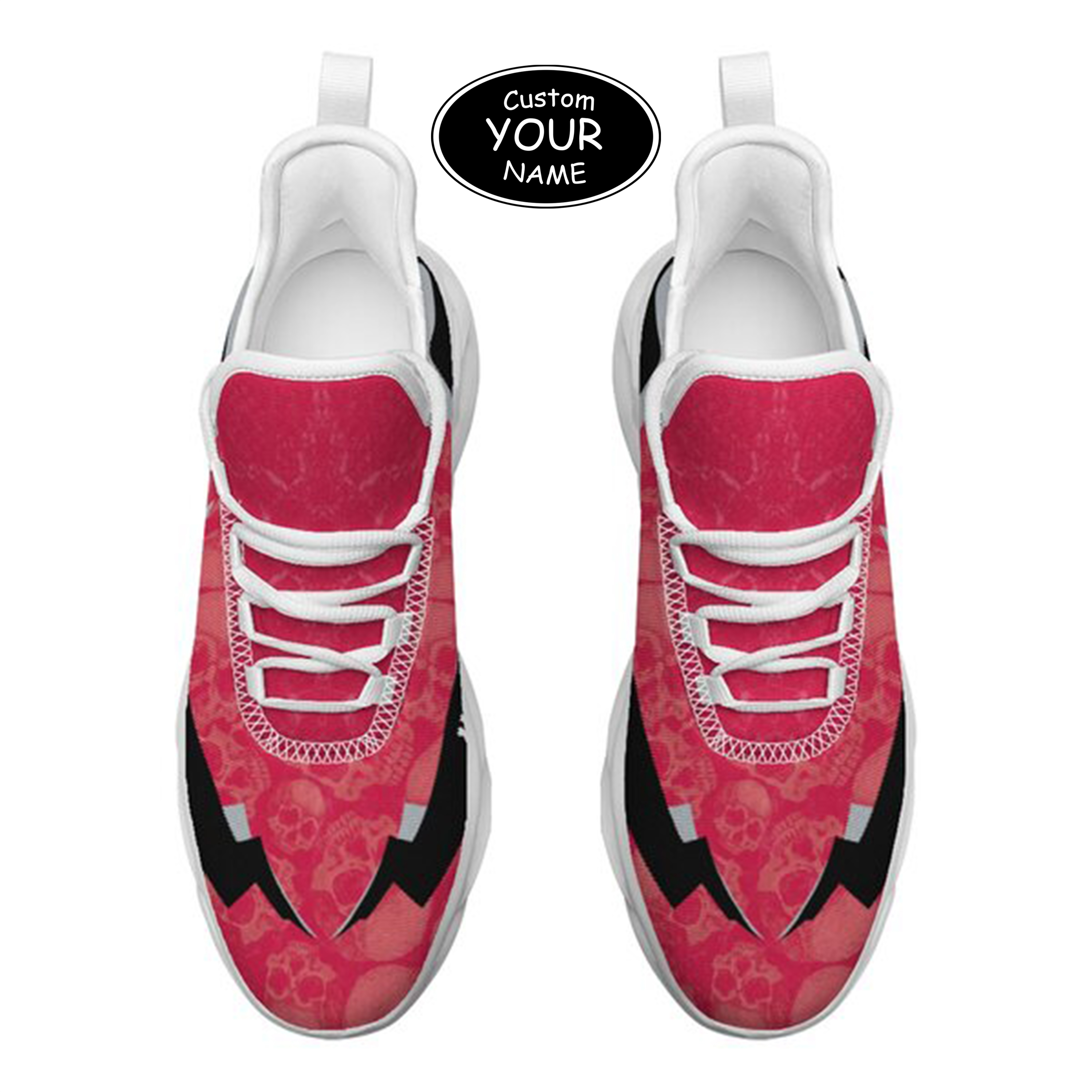 Max Sowl-25-cy-Columbus-3-6, Personalized Ohio State Buckeyes Custom Max Sowl Shoes, Personalized Skull Sport Footwear, Custom Color-Blocked Running Shoes