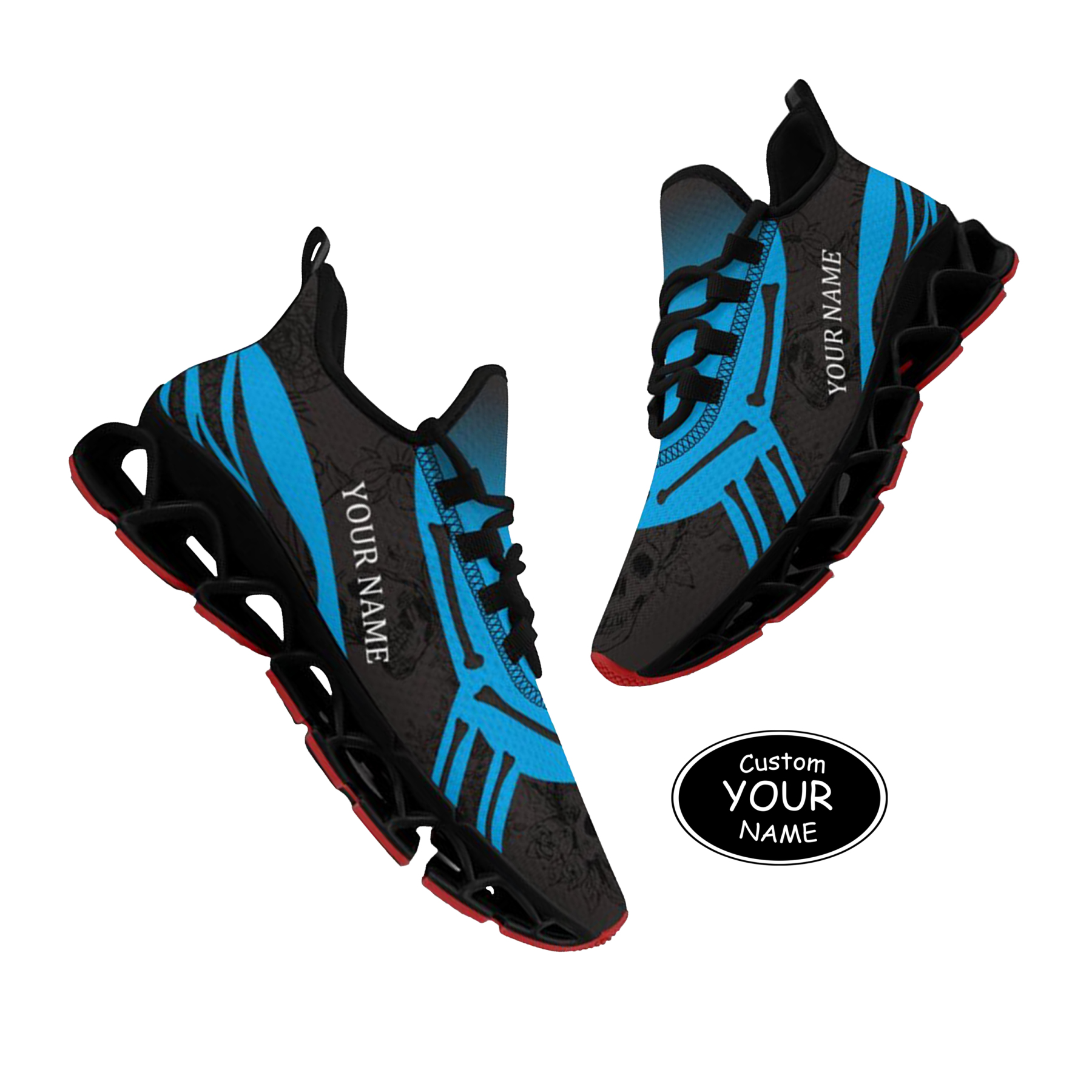 FN003-25-cy-Carolina-5-1，Personalized  Carolina Sneakers, Custom Breathable Walking Shoes, Patriotic Running Shoes
