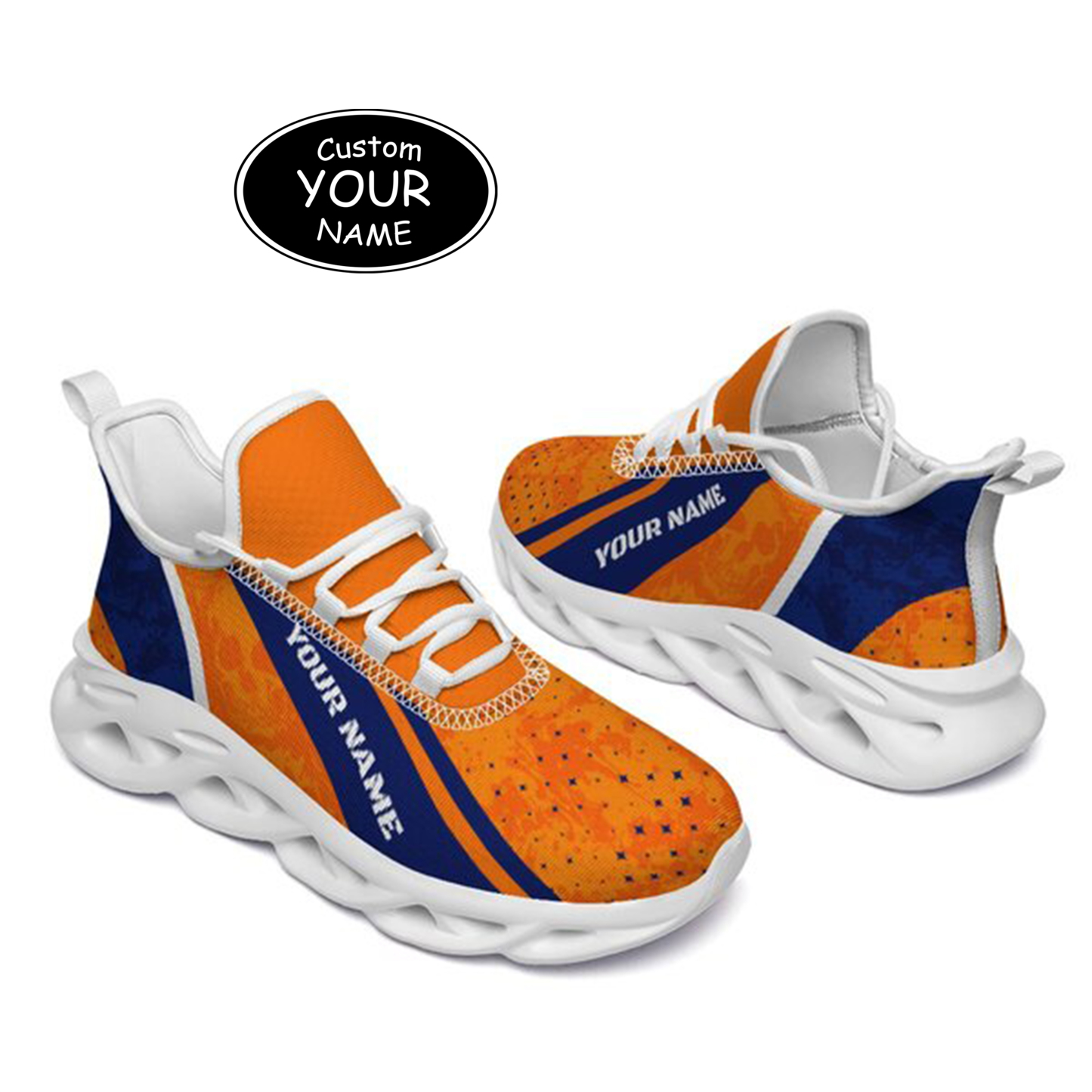 Max Sowl-25-cy-Syracuse-15-1, Personalized Syracuse Orange Custom Max Sowl Shoes, Patriotic Running Sneakers, Custom Comfortable Walking Shoes
