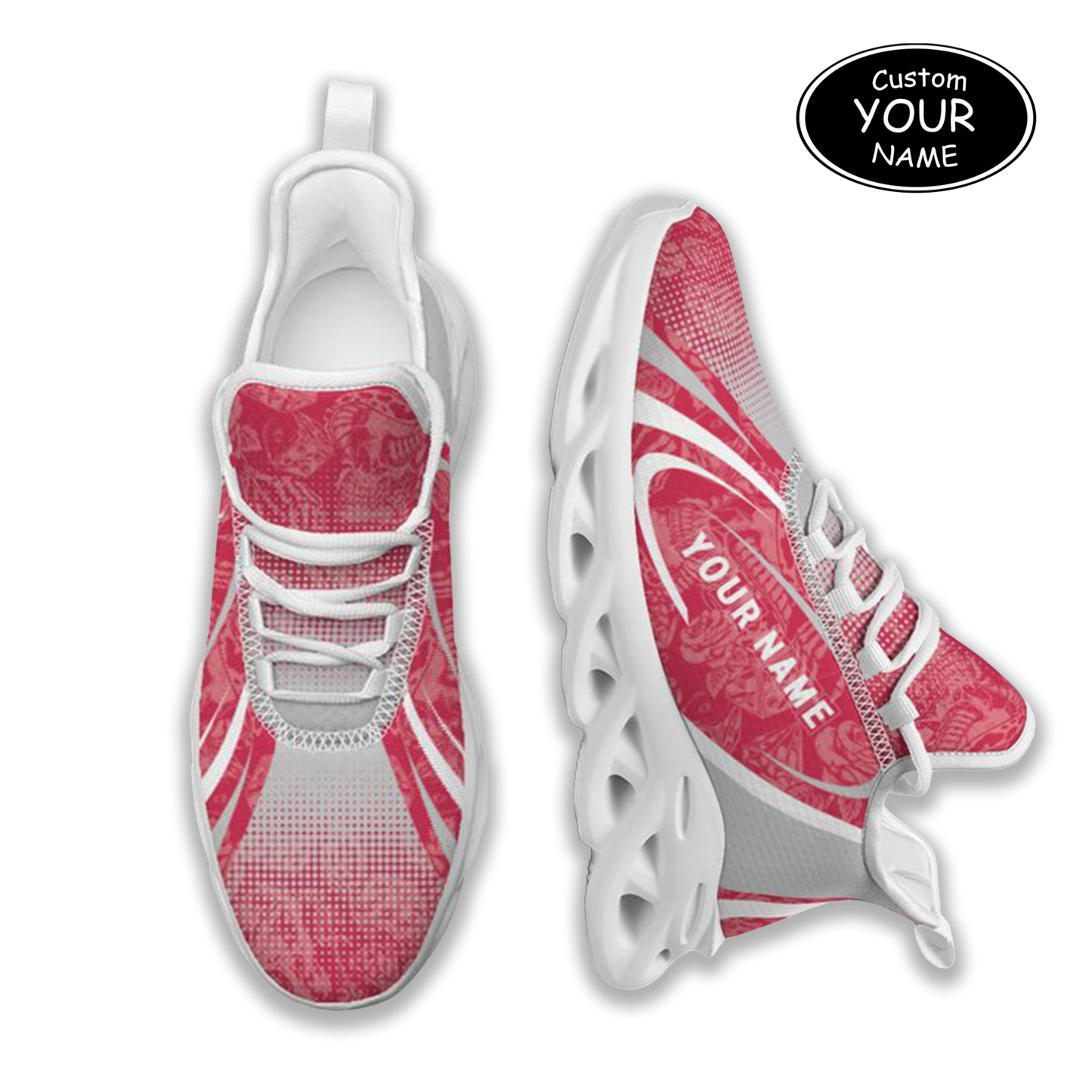 Max Sowl-25-yy-Tuscaloosa-2-6, Personalized Alabama Crimson Tide Custom Max Sowl Shoes, Personalized Skull Sport Footwear, Custom Color-Blocked Running Shoes