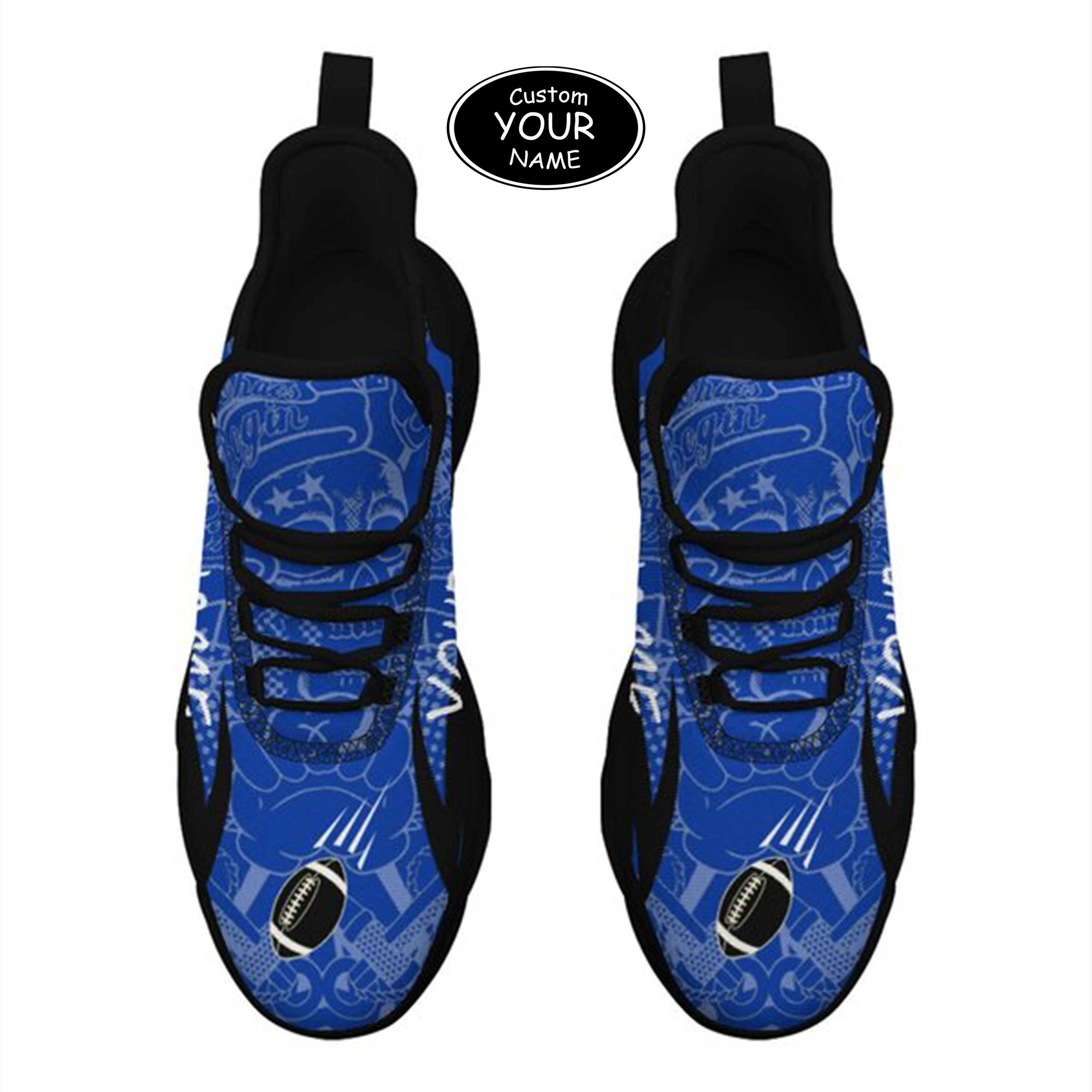 Max Sowl-25-yy-Lexington-12-4, Personalized Kentucky Wildcats Custom Max Sowl Shoes, Personalized Sport Footwear, Custom Color-Blocked Running Shoes