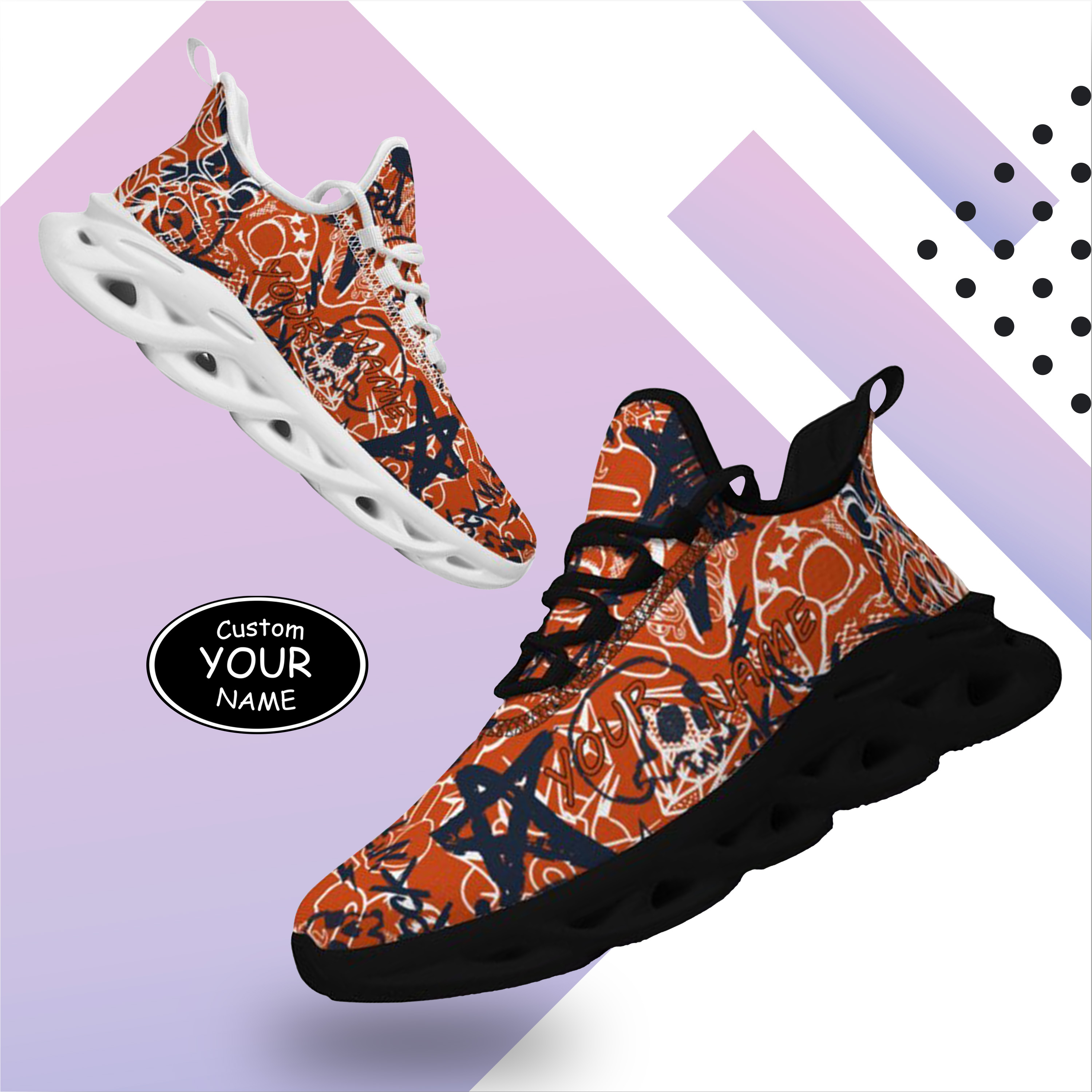 Max Sowl-25-yy-Chicago-7-8, Personalized Chicago Sneakers, Custom Breathable Walking Shoes, Patriotic Running Shoes