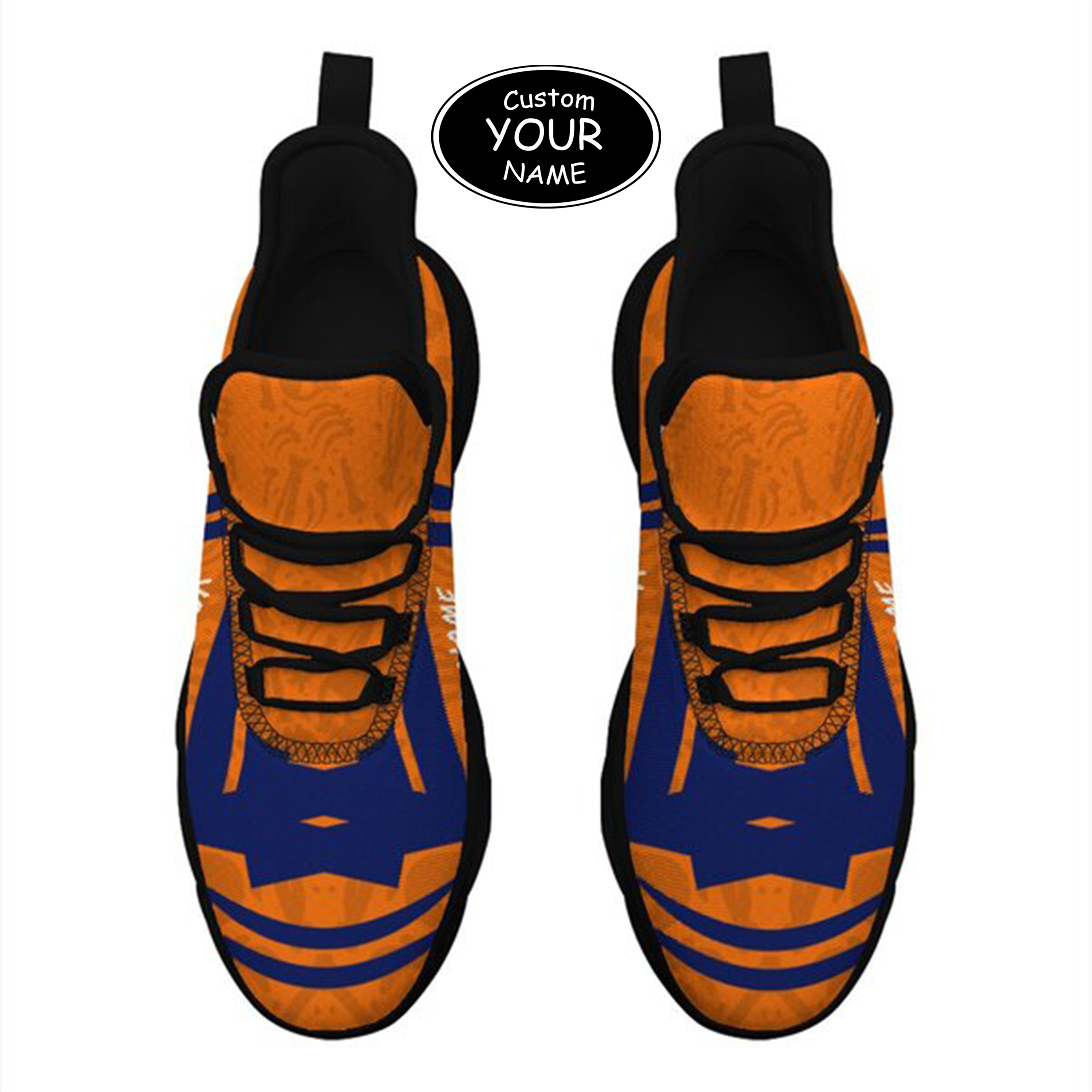 Max Sowl-25-cy-Syracuse-15-4, Personalized Syracuse Orange Custom Max Sowl Shoes, Personalized Sport Footwear, Custom Color-Blocked Running Shoes