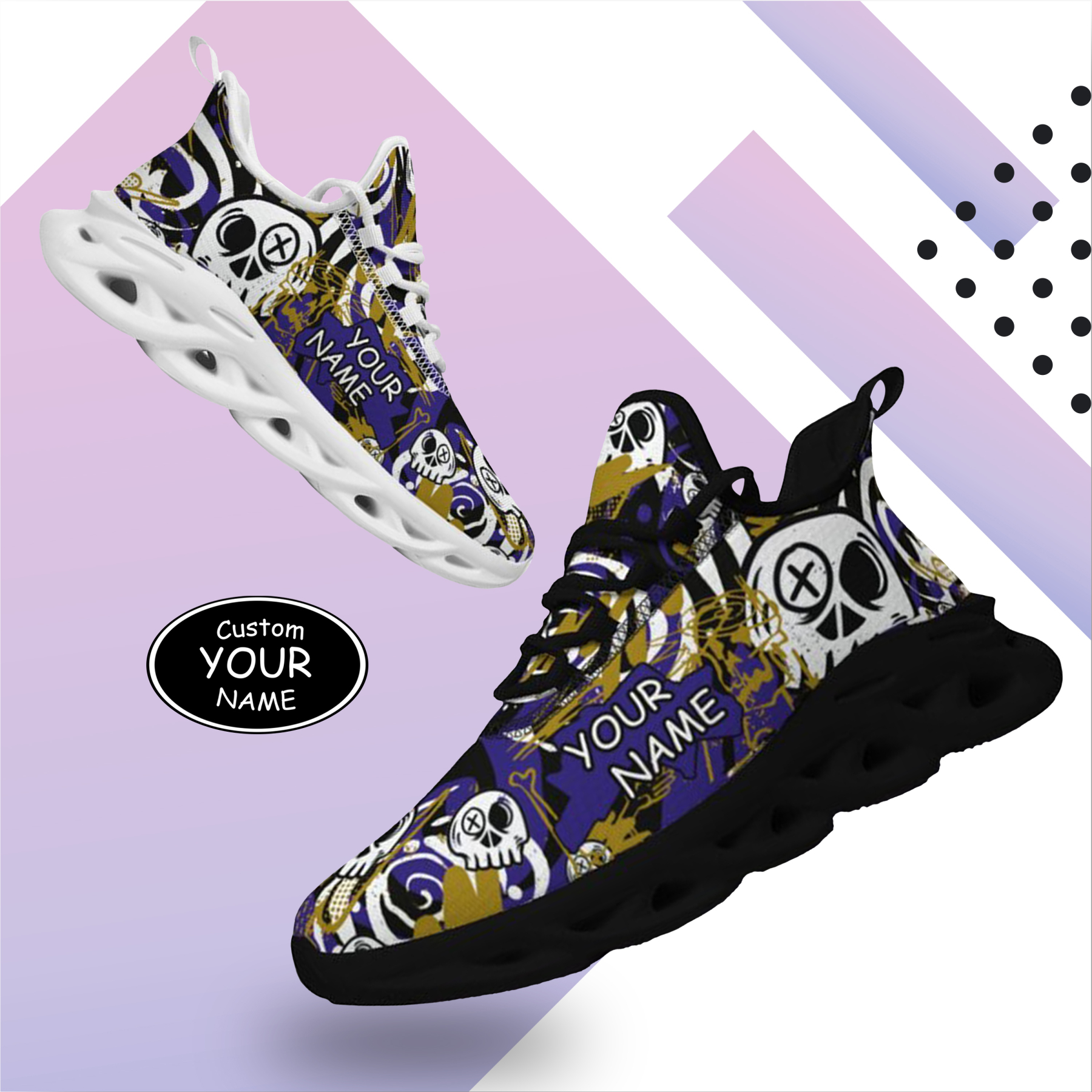 Baltimore, Personalized Sneakers, Custom Breathable Walking Shoes, Patriotic Running Shoes
