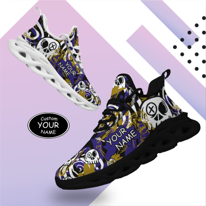 Baltimore, Personalized Sneakers, Custom Breathable Walking Shoes, Patriotic Running Shoes