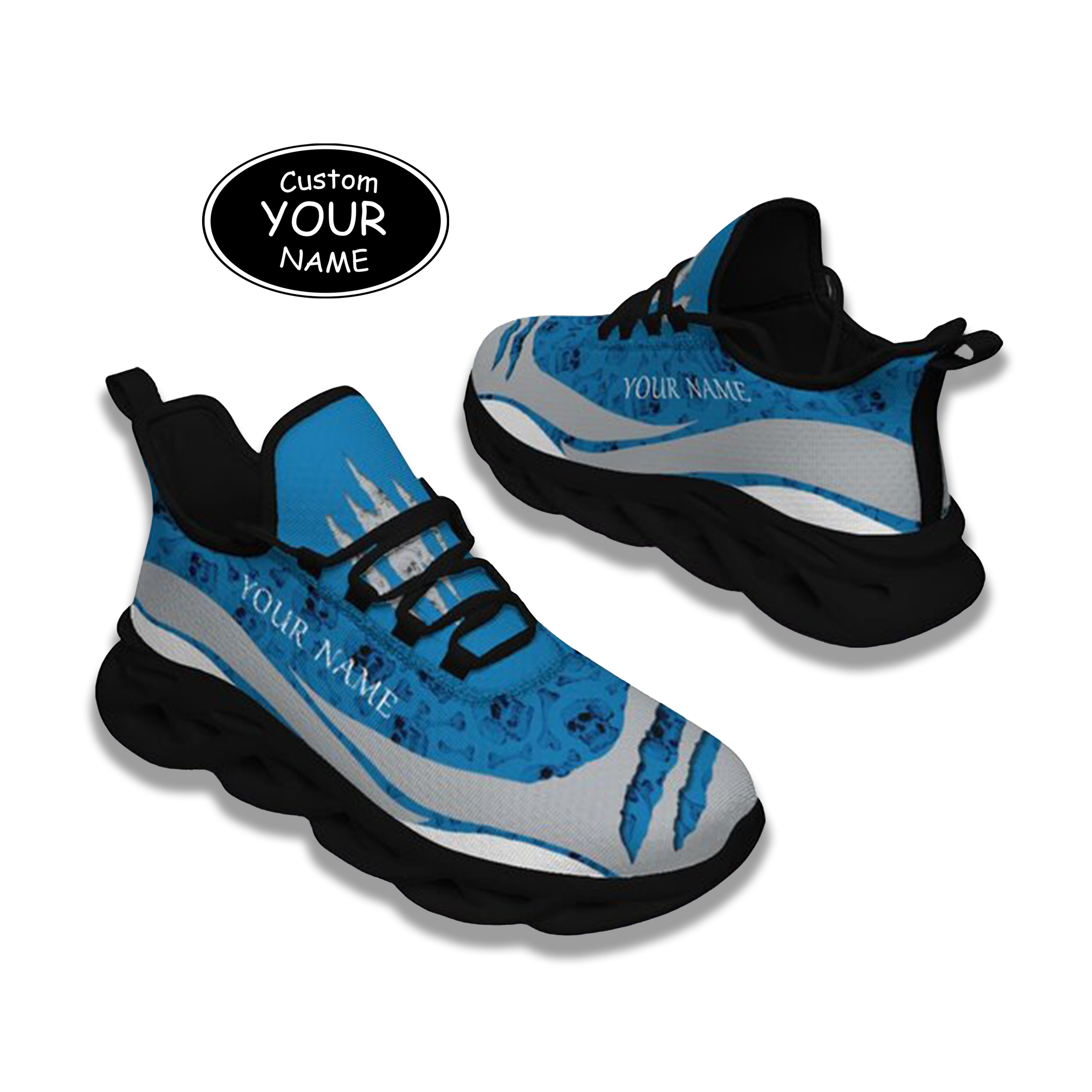 Max Sowl-25-cy-Detroit-11-3，Personalized  Detroit Sneakers, Custom Breathable Walking Shoes, Patriotic Running Shoes