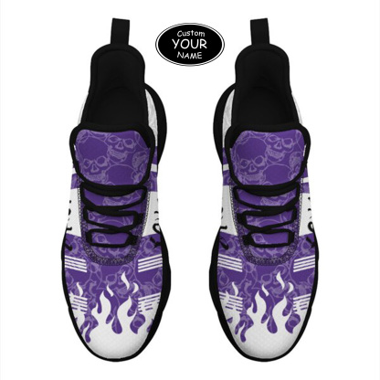 Max Sowl-25-yy-Evanston-21-3, Personalized Northwestern Wildcats Custom Max Sowl Shoes, Patriotic Running Sneakers, Custom Comfortable Walking Shoes