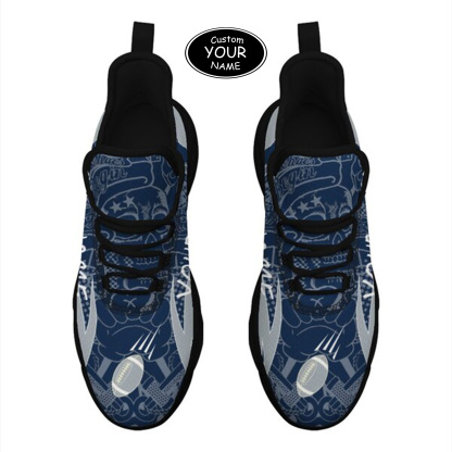 Max Sowl-25-yy-State College-17-4, Personalized Penn State Nittany Lions Custom Max Sowl Shoes, Personalized Sport Footwear, Custom Color-Blocked Running Shoes