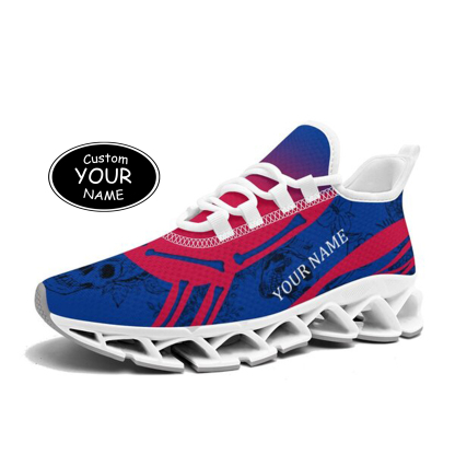 FN003-25-cy-Buffalo-4-1，Personalized  Buffalo Sneakers, Custom Breathable Walking Shoes, Patriotic Running Shoes