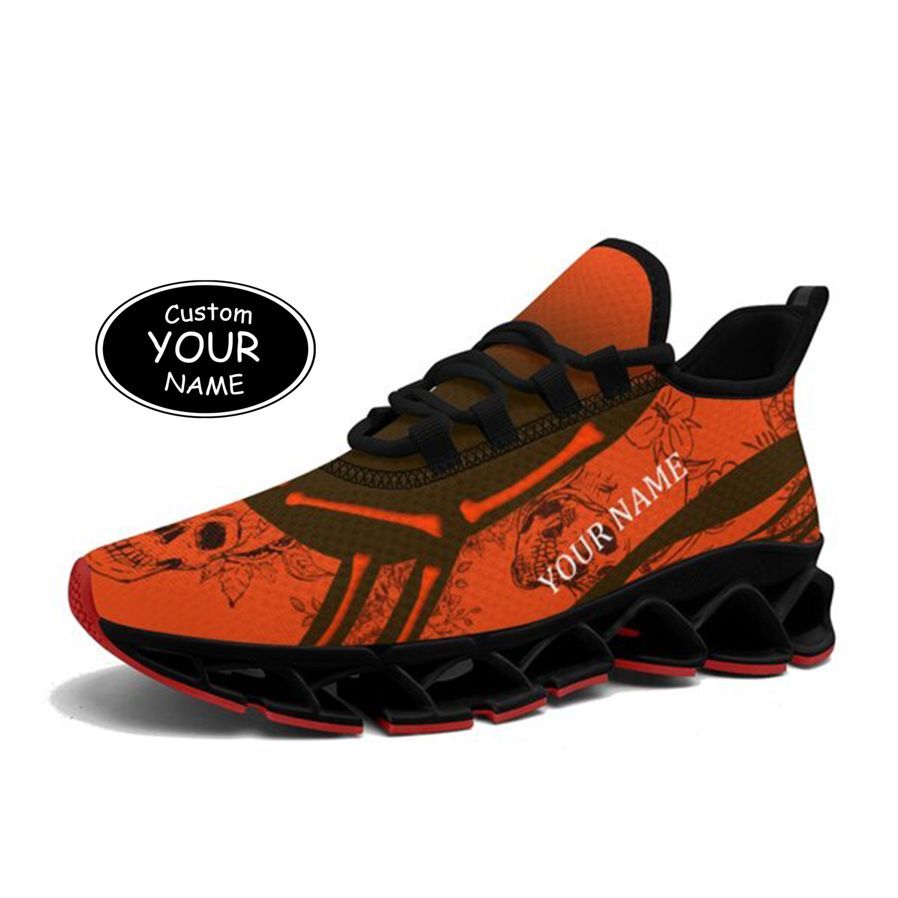 FN003-25-cy-Cleveland-8-1，Personalized  Cleveland Sneakers, Custom Breathable Walking Shoes, Patriotic Running Shoes