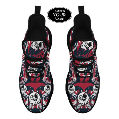Max Sowl-25-cy-Houston-12-7, Personalized Houston Sneakers, Custom Breathable Walking Shoes, Patriotic Running Shoes