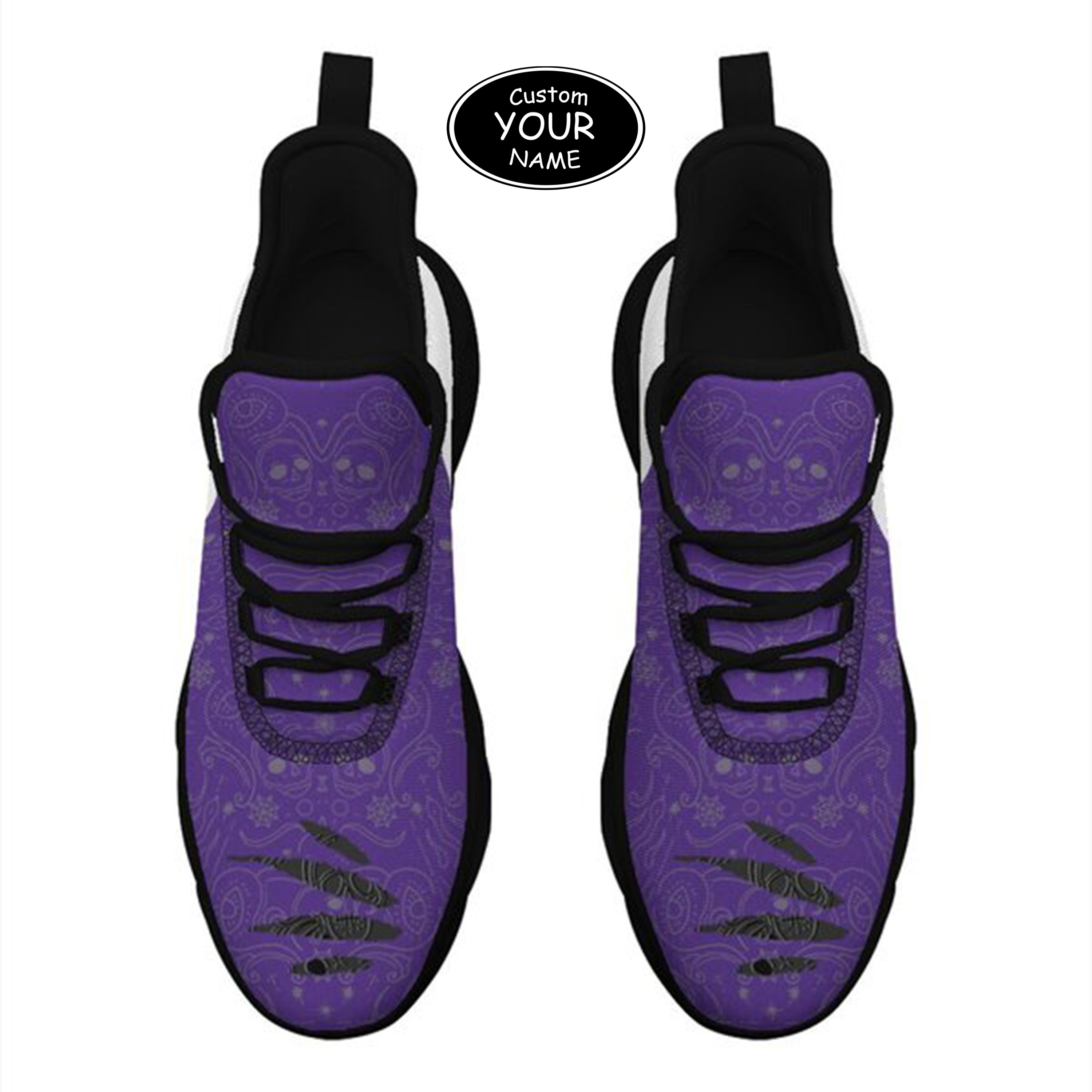 Max Sowl-25-yy-Evanston-21-2, Personalized Northwestern Wildcats Custom Max Sowl Shoes, Patriotic Running Sneakers, Custom Comfortable Walking Shoes