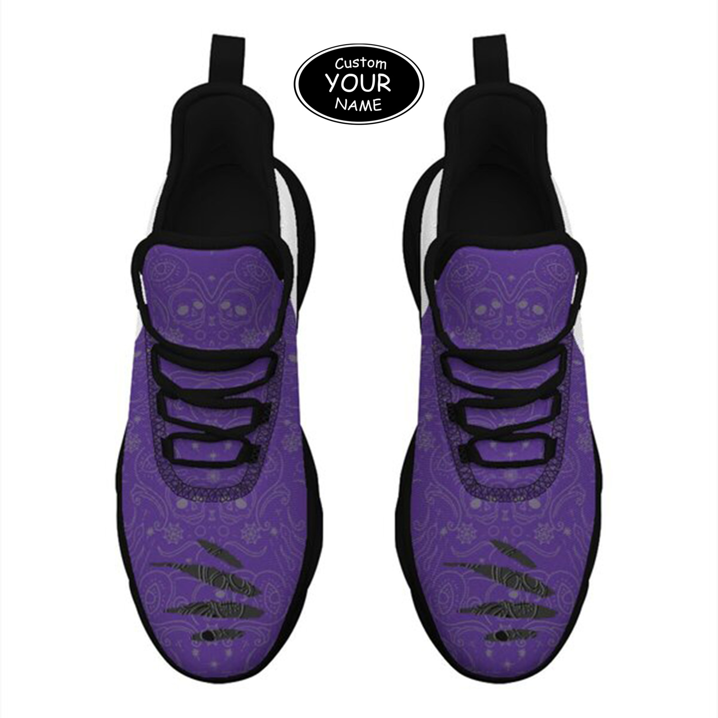 Max Sowl-25-yy-Evanston-21-2, Personalized Northwestern Wildcats Custom Max Sowl Shoes, Patriotic Running Sneakers, Custom Comfortable Walking Shoes