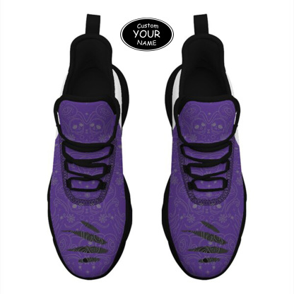 Max Sowl-25-yy-Evanston-21-2, Personalized Northwestern Wildcats Custom Max Sowl Shoes, Patriotic Running Sneakers, Custom Comfortable Walking Shoes