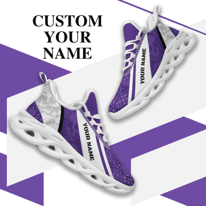 Personalized Northwestern Wildcats Custom Max Sowl Shoes, Patriotic Running Sneakers, Custom Comfortable Walking Shoes