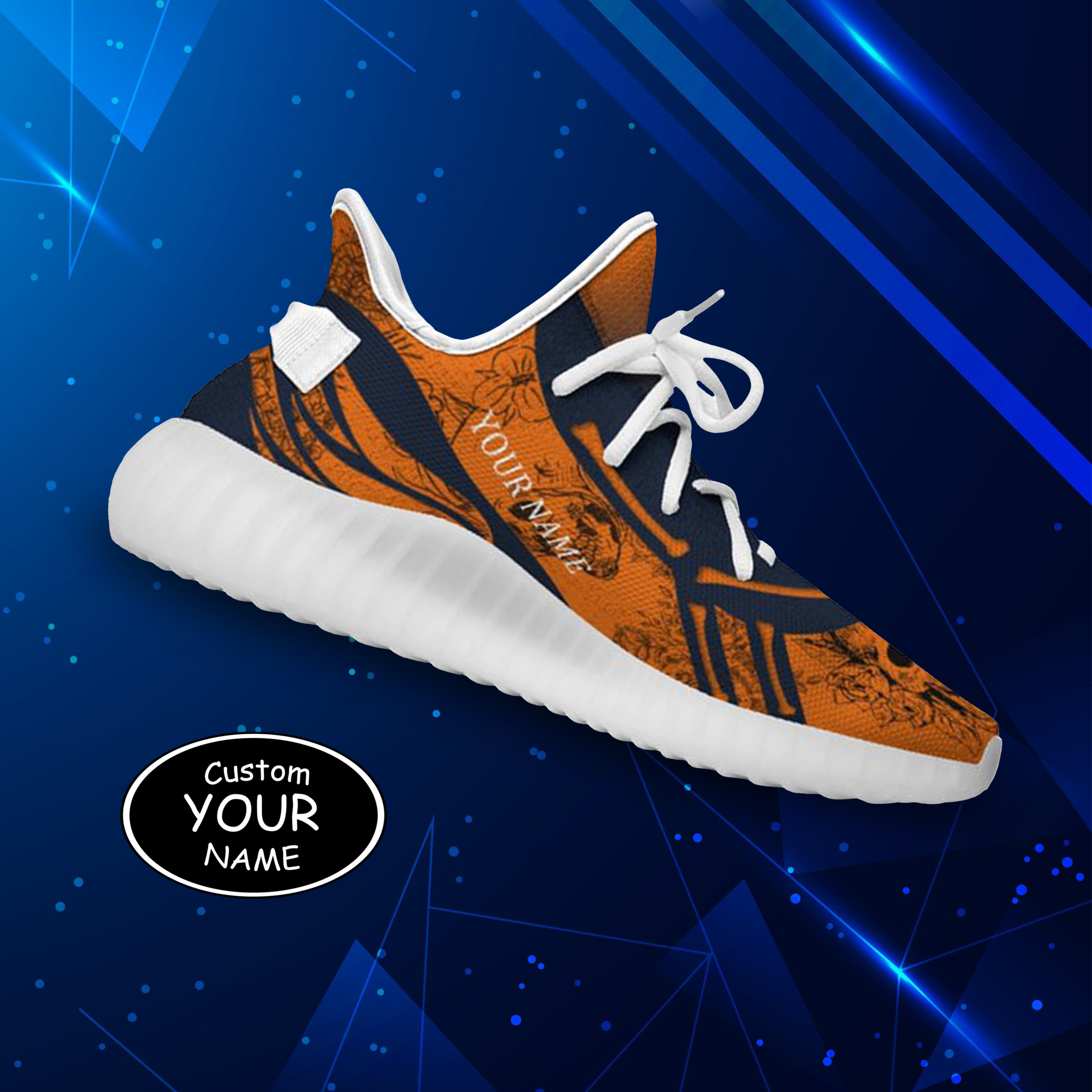 SH051-25-cy-Chicago-7-1，Personalized  Chicago Sneakers, Custom Breathable Walking Shoes, Patriotic Running Shoes